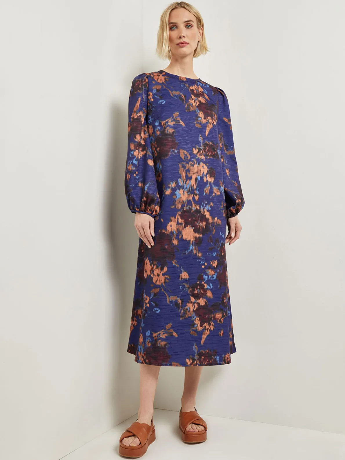 A-Line Printed Woven Maxi Dress