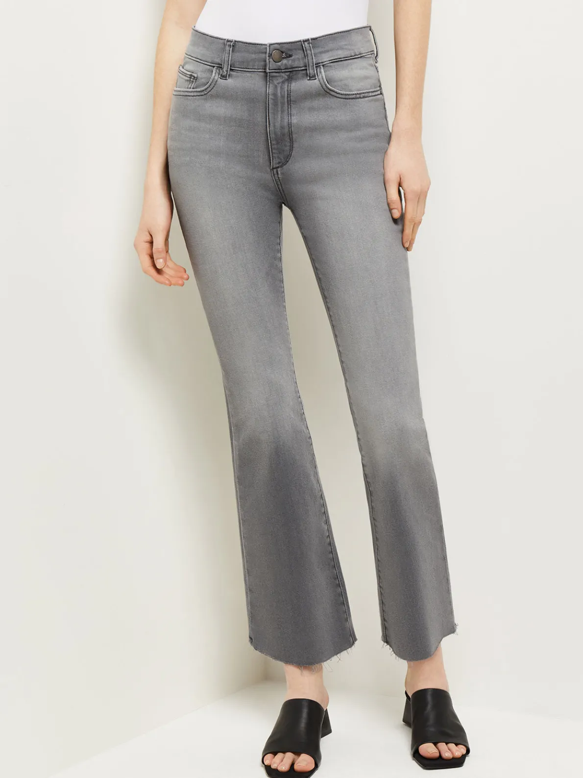 Bridget High-Rise Cropped Bootcut Jeans