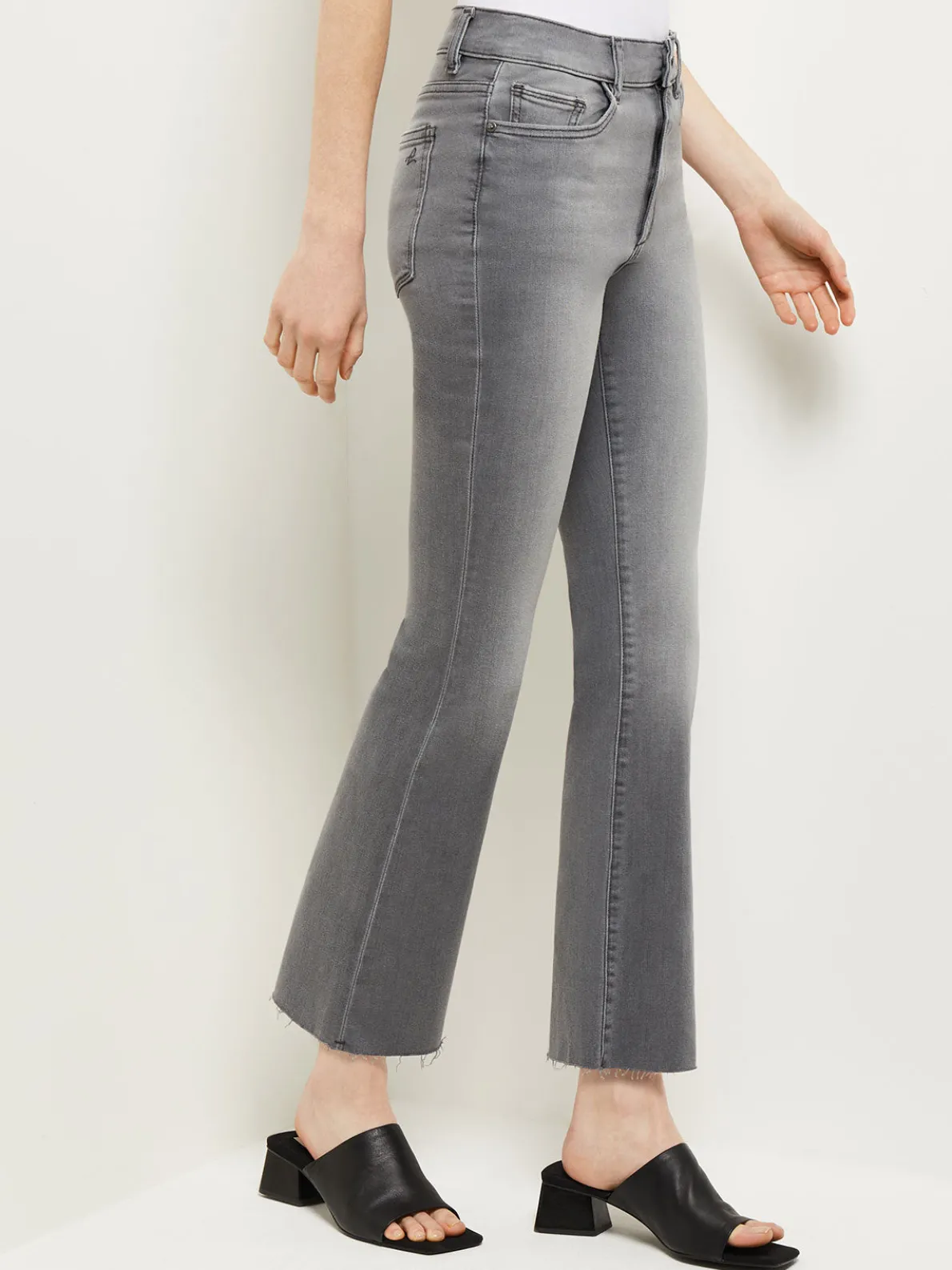 Bridget High-Rise Cropped Bootcut Jeans