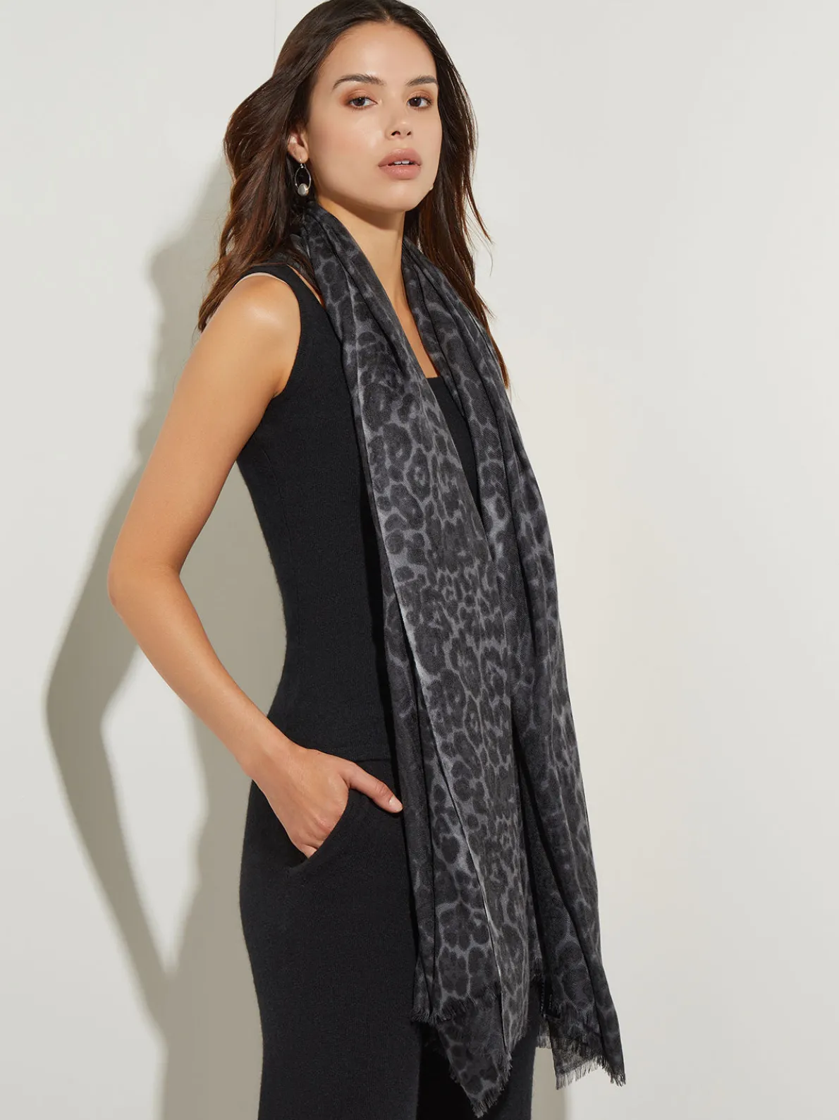 Cashmere Scarf - Leopard Print Scarf | Misook