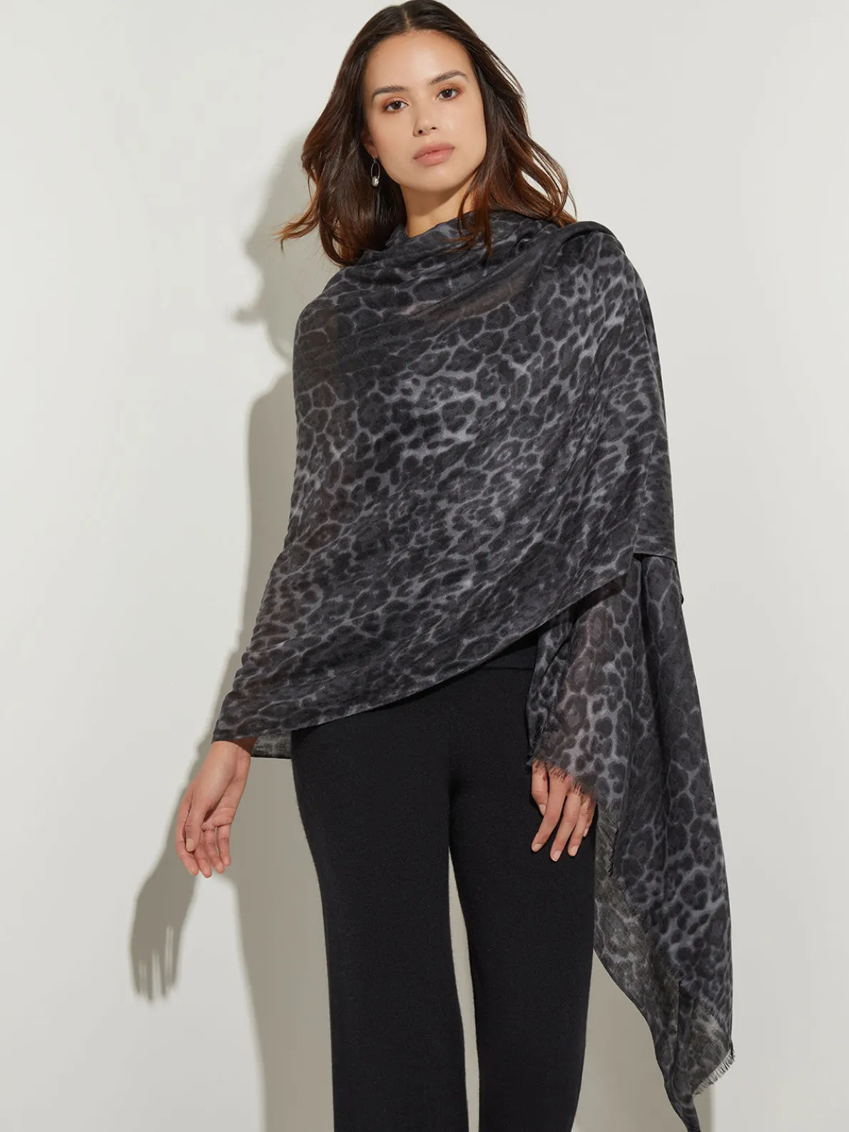 Cashmere Scarf - Leopard Print Scarf | Misook