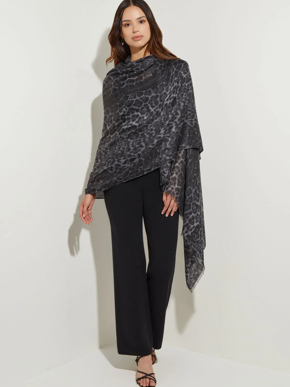 Cashmere Scarf - Leopard Print Scarf | Misook