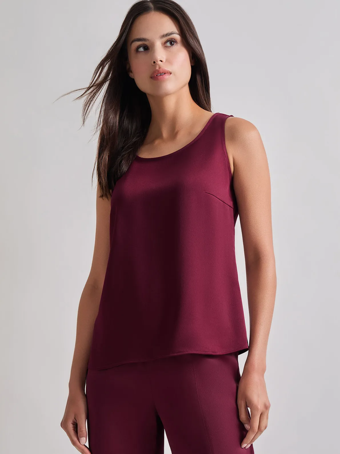 Classic Crepe de Chine Tank Top