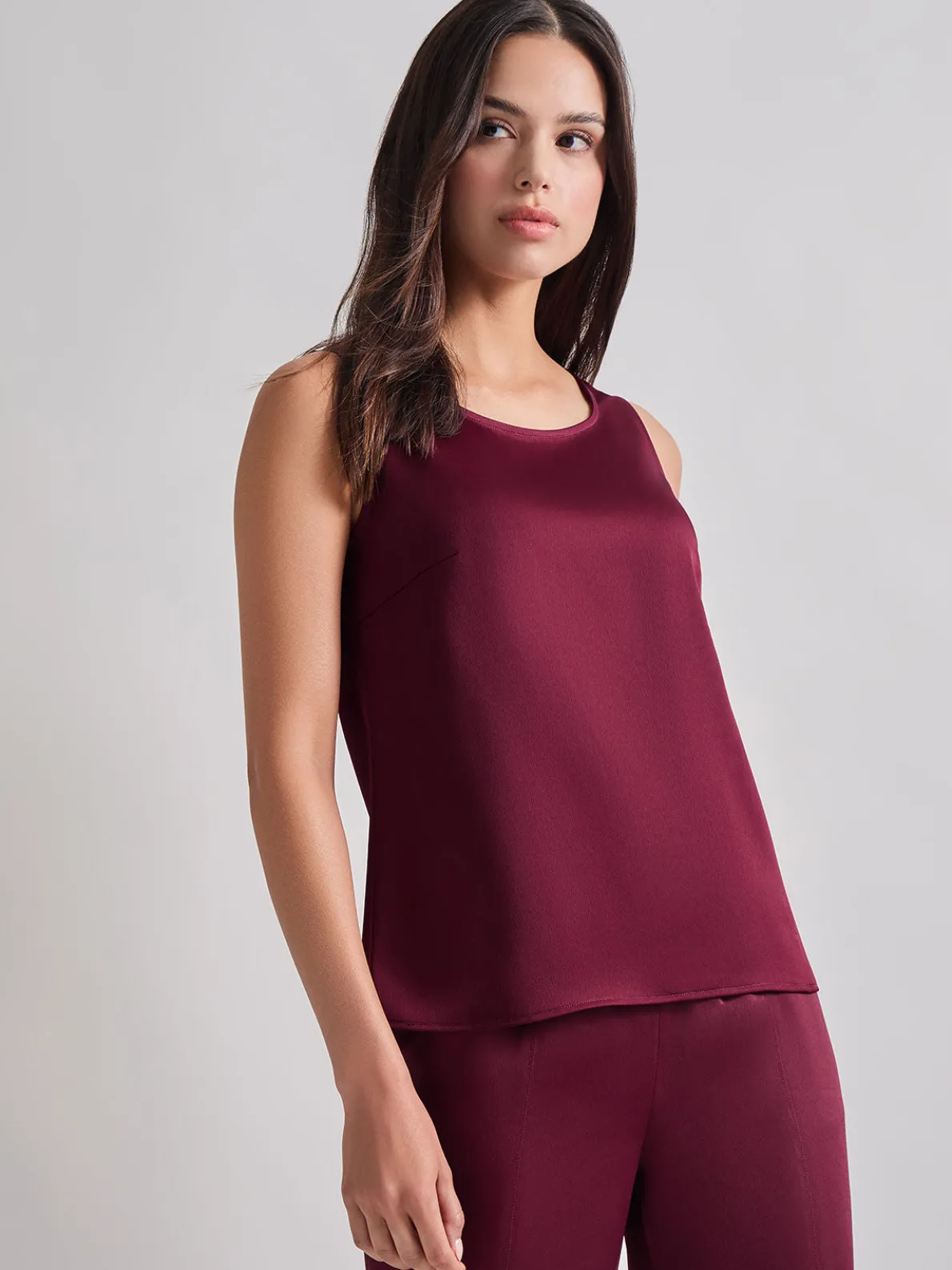 Classic Crepe de Chine Tank Top