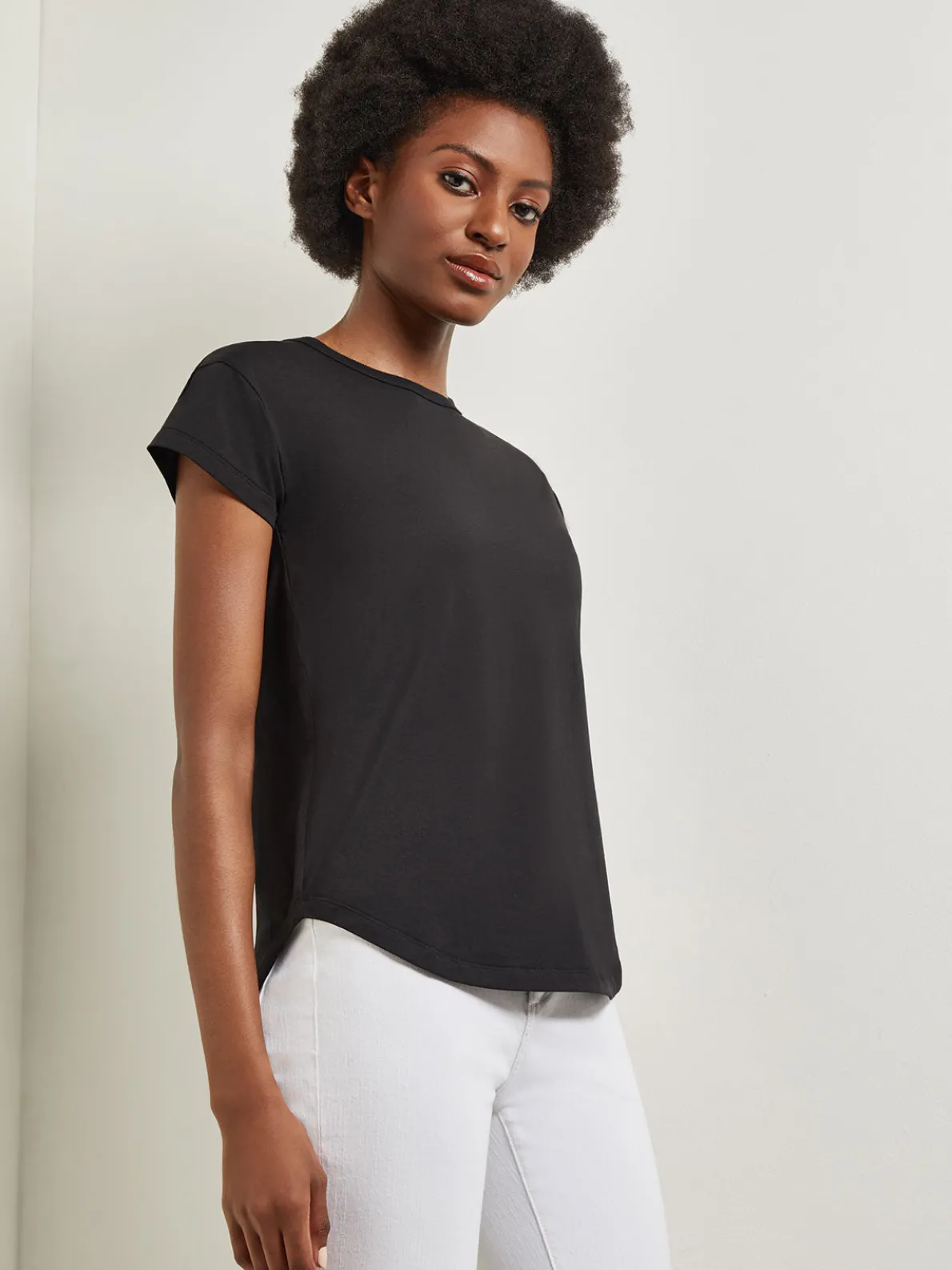 Classic Short Sleeve Jersey Knit Top