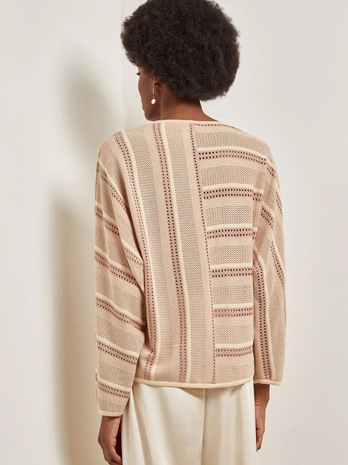 Dolman Sleeve Tunic - Multi-Stitch Soft Knit