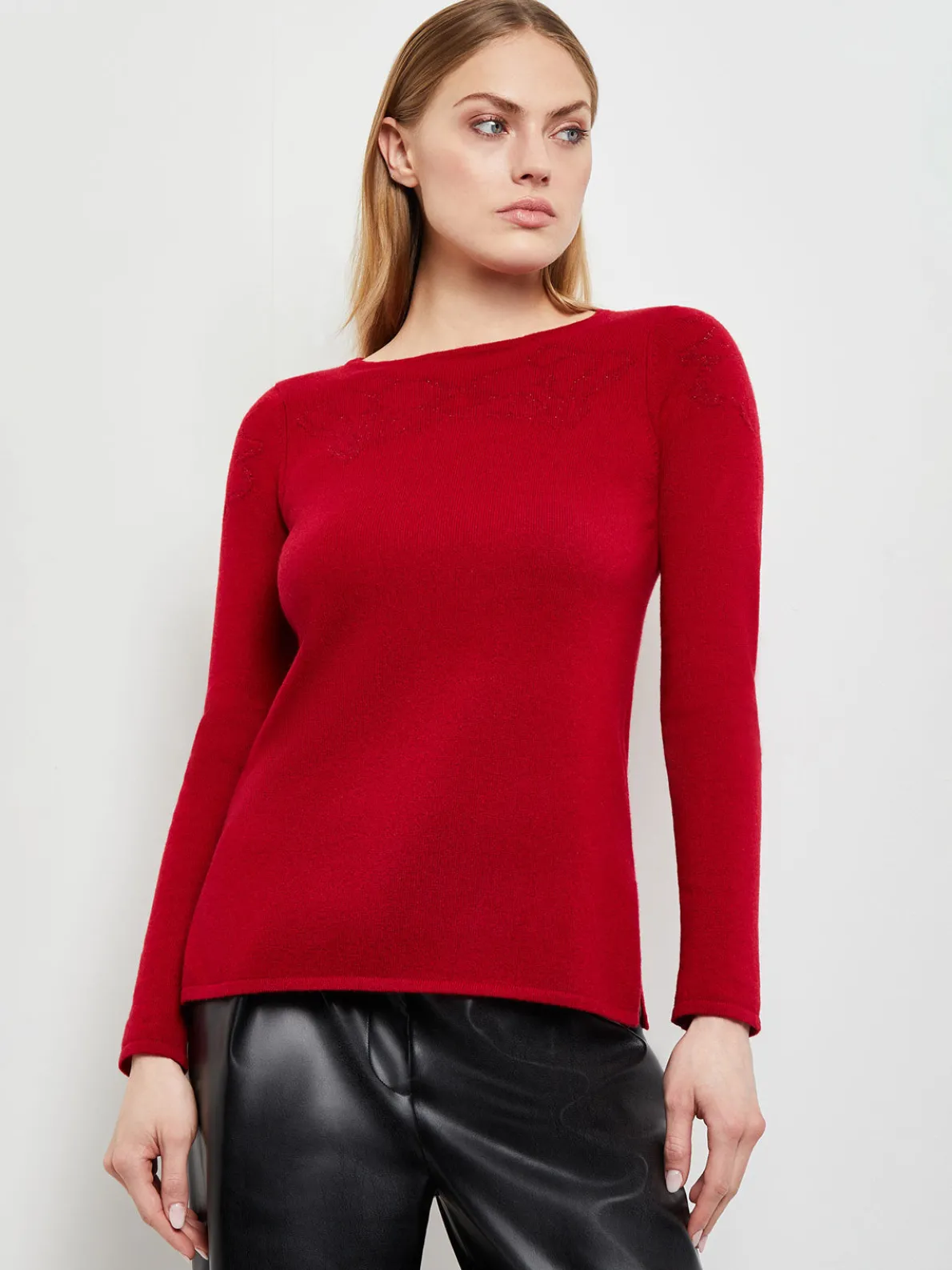 Floral Shimmer Cashmere Tunic