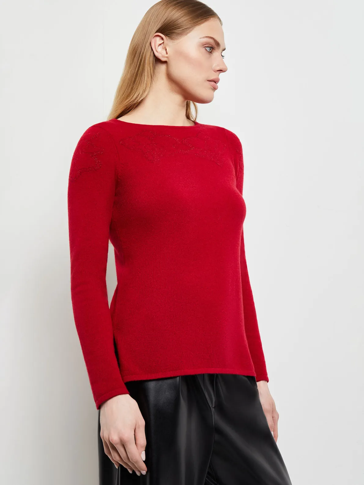 Floral Shimmer Cashmere Tunic