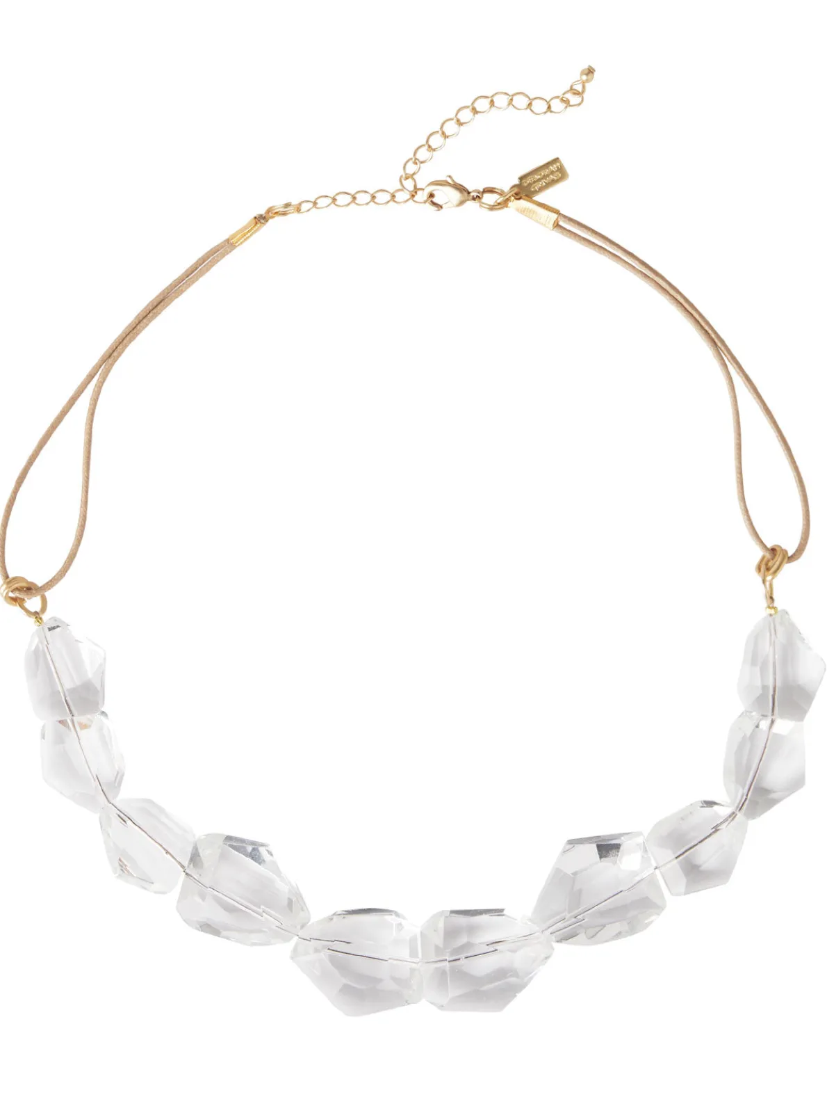 Handmade Crystal Nugget Mixed Back Necklace