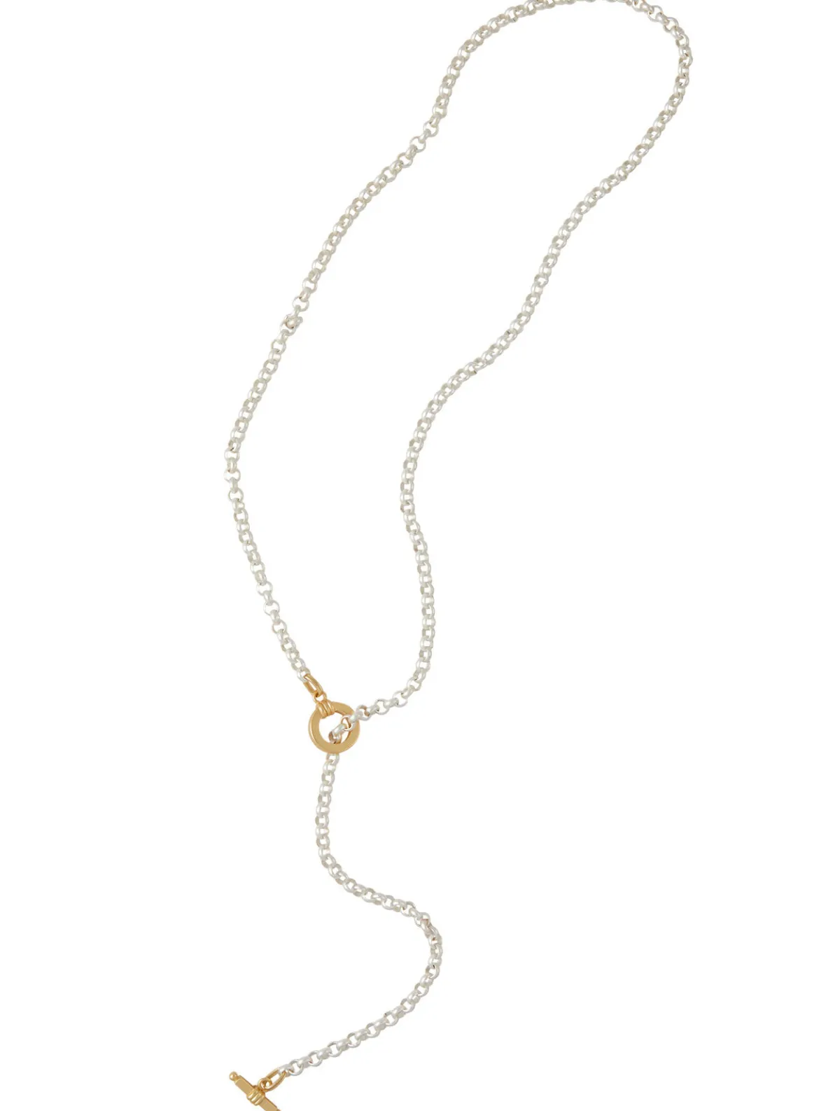 Handmade Gold & Silver Toggle Chain Necklace