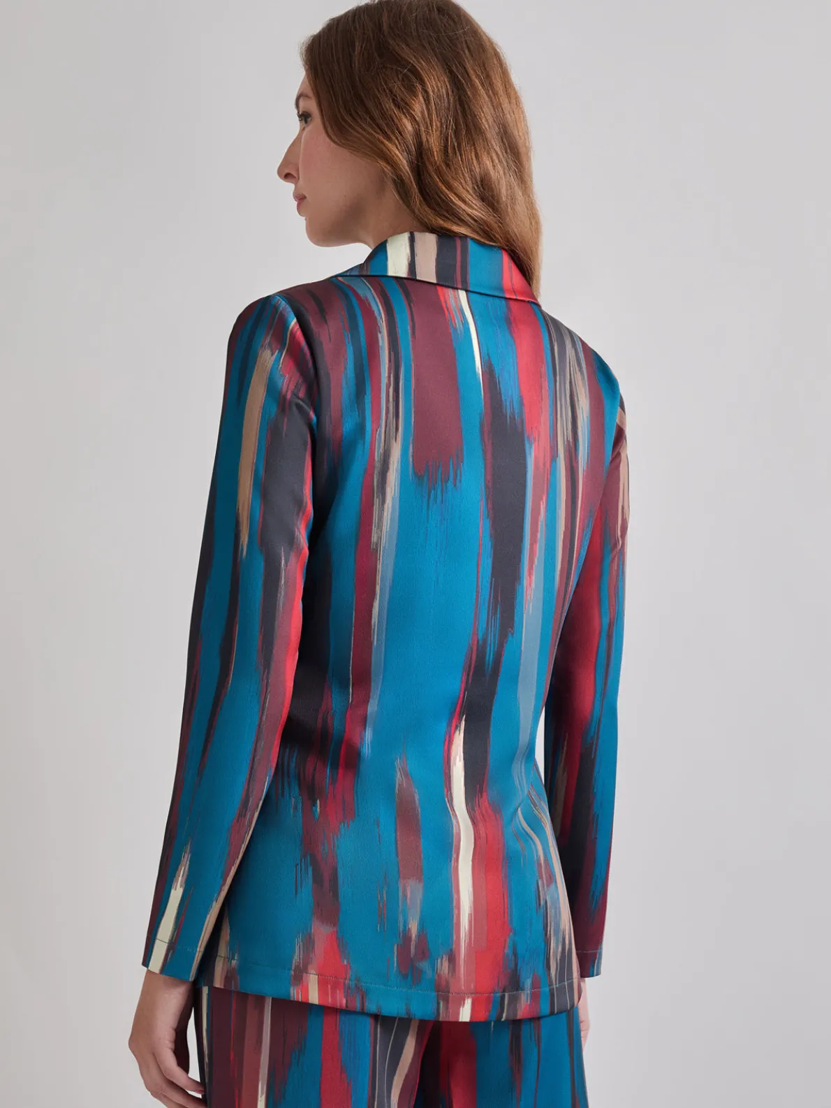 Heritage Fit Double-Breasted Brushstroke Woven Blazer