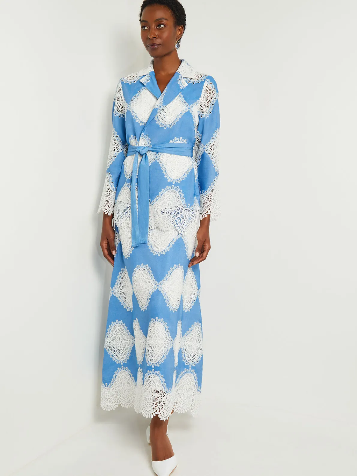 Heritage Fit Jacket - Lace Inset Novelty Woven