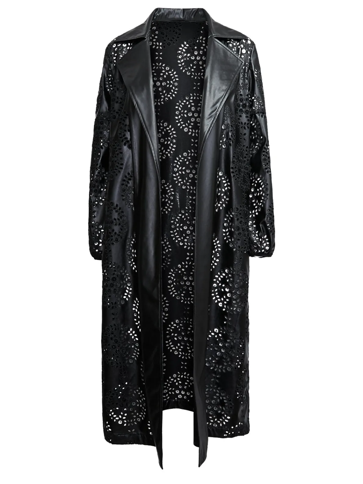 Heritage Fit Open Front Vegan Leather Jacket