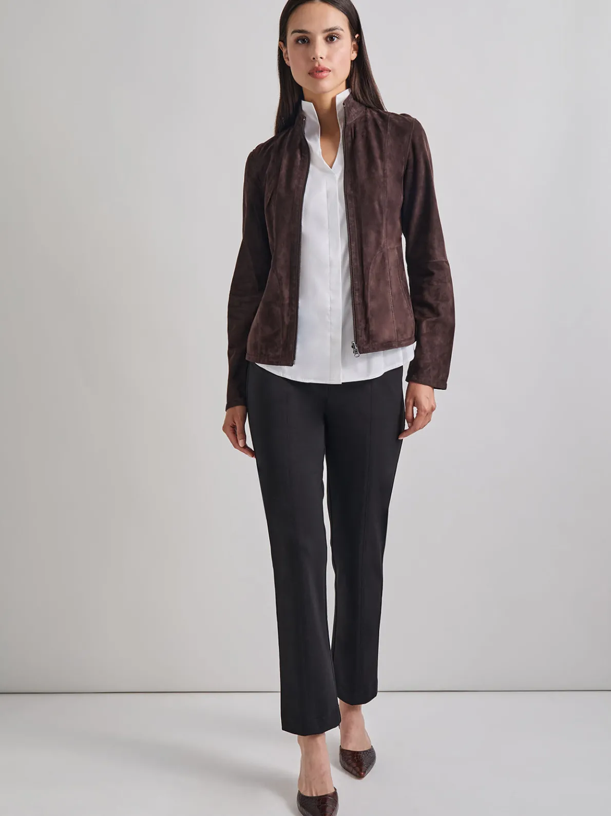 Heritage Fit Reversible Suede Leather Jacket