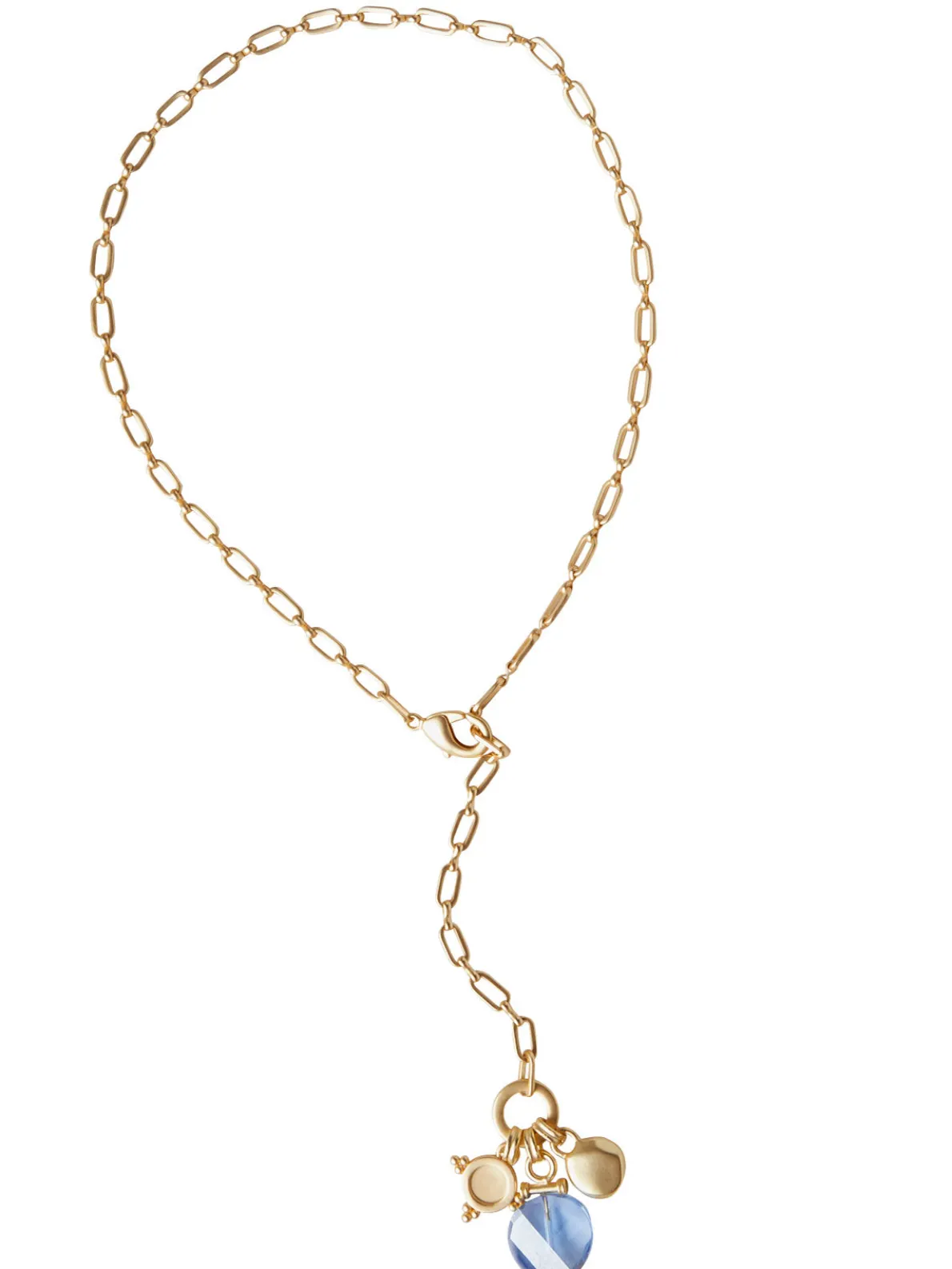 18K Matte Gold Plated Paperclip Chain Necklace