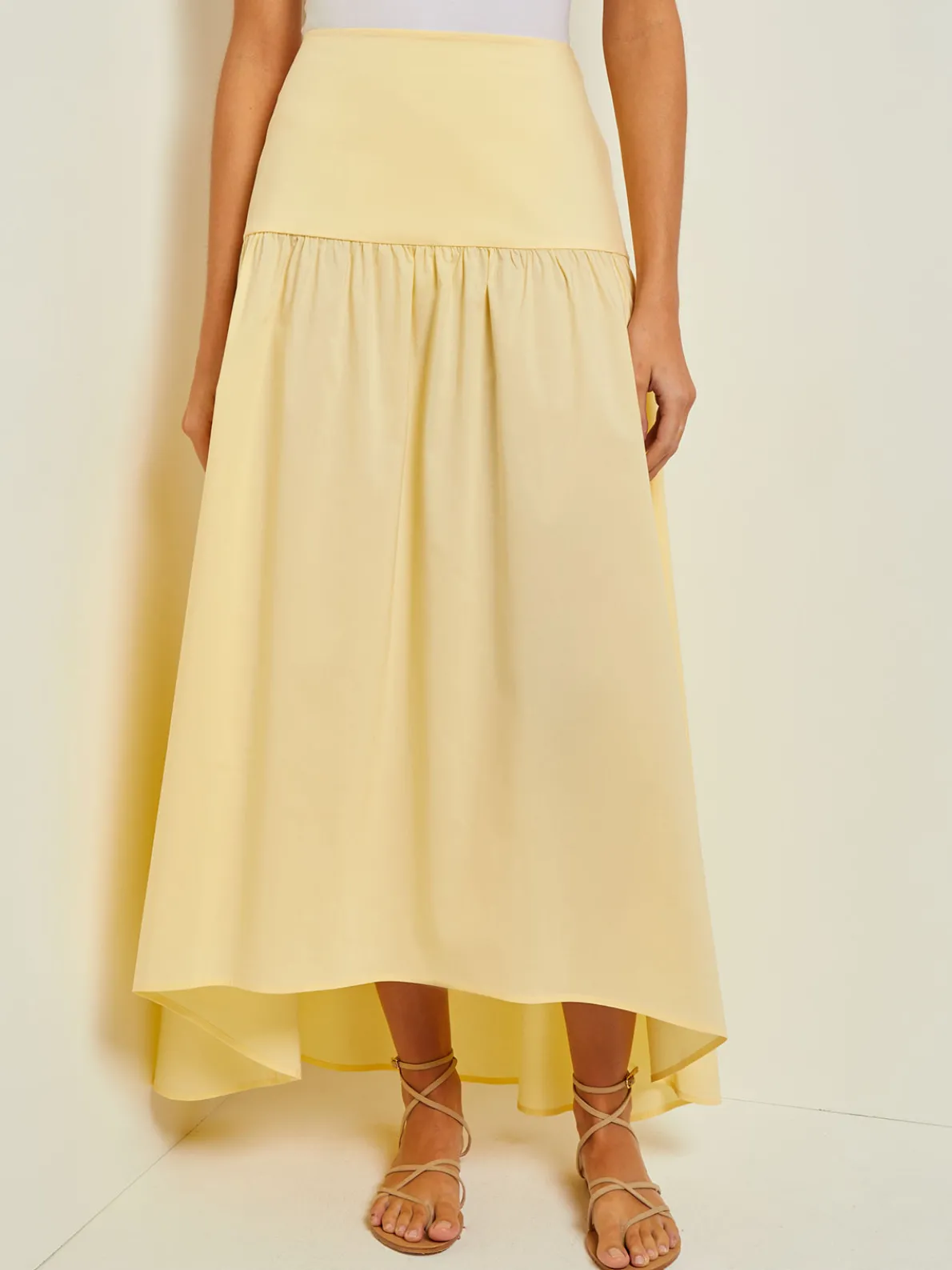 Maxi High-Low Skirt - Flounce Cotton