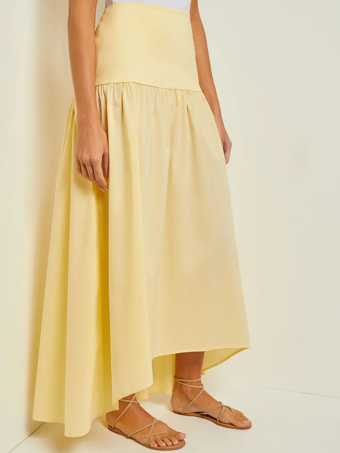Maxi High-Low Skirt - Flounce Cotton