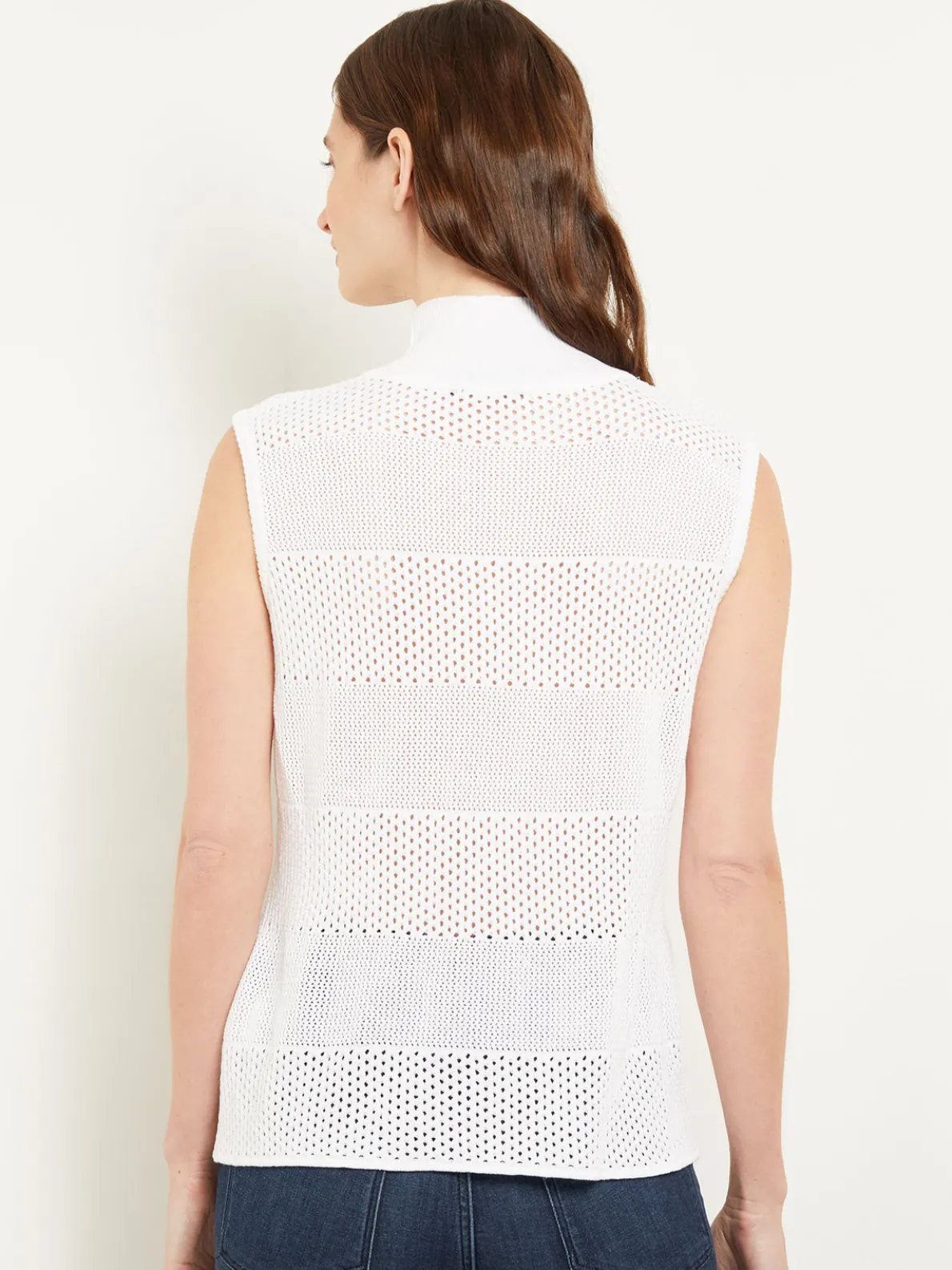 Mock Neck Soft Knit Tank Top