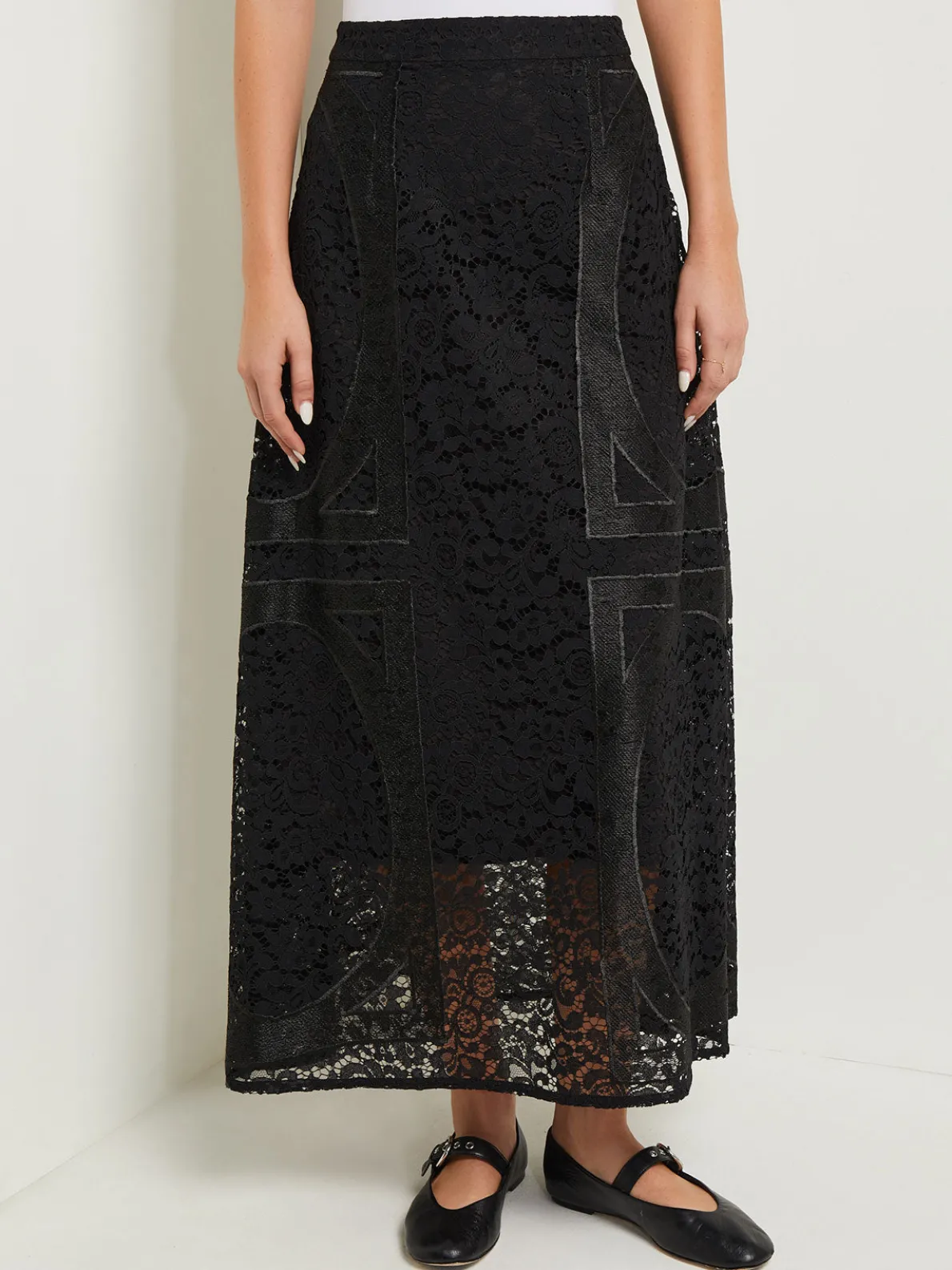 Modern Fit Textural Woven Maxi Skirt