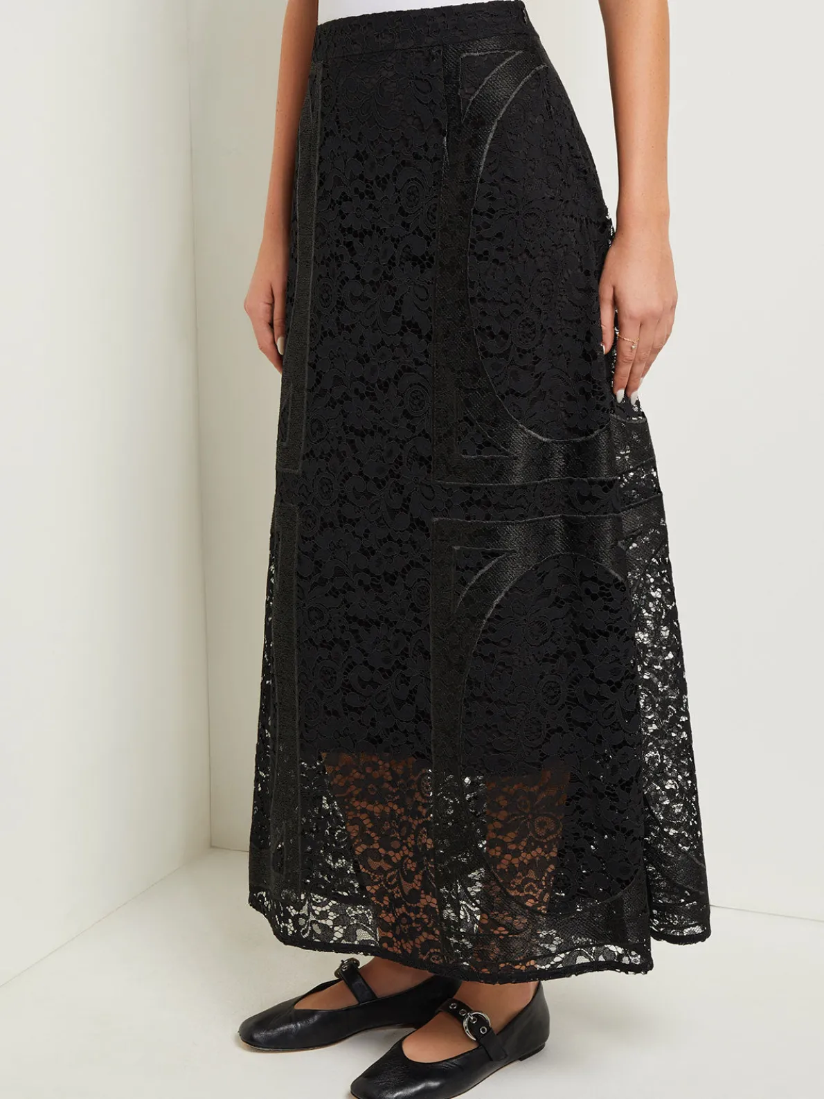 Modern Fit Textural Woven Maxi Skirt
