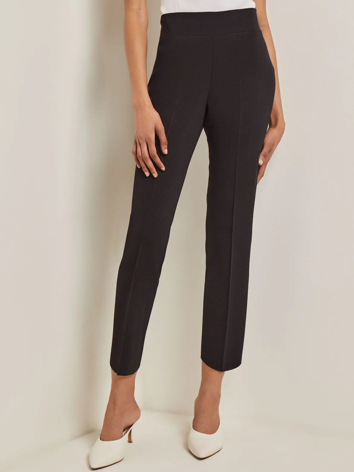 Petite Full-Length Flat Knit Pant