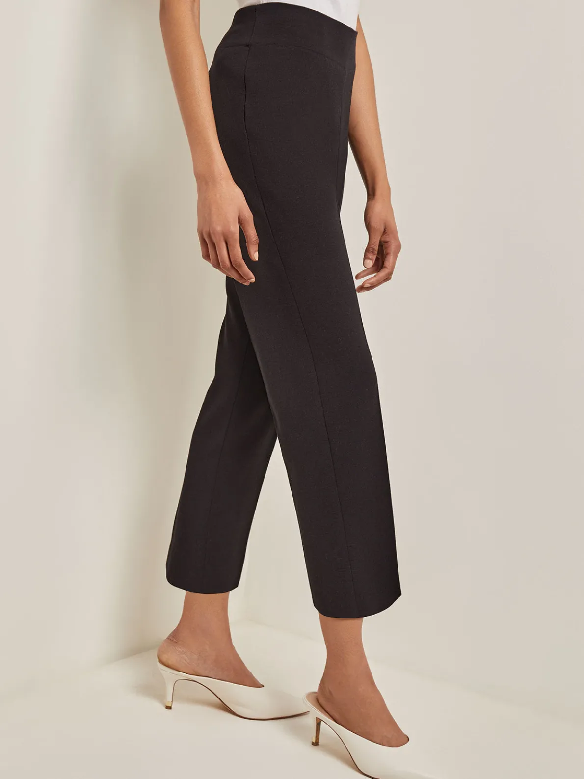 Petite Full-Length Flat Knit Pant