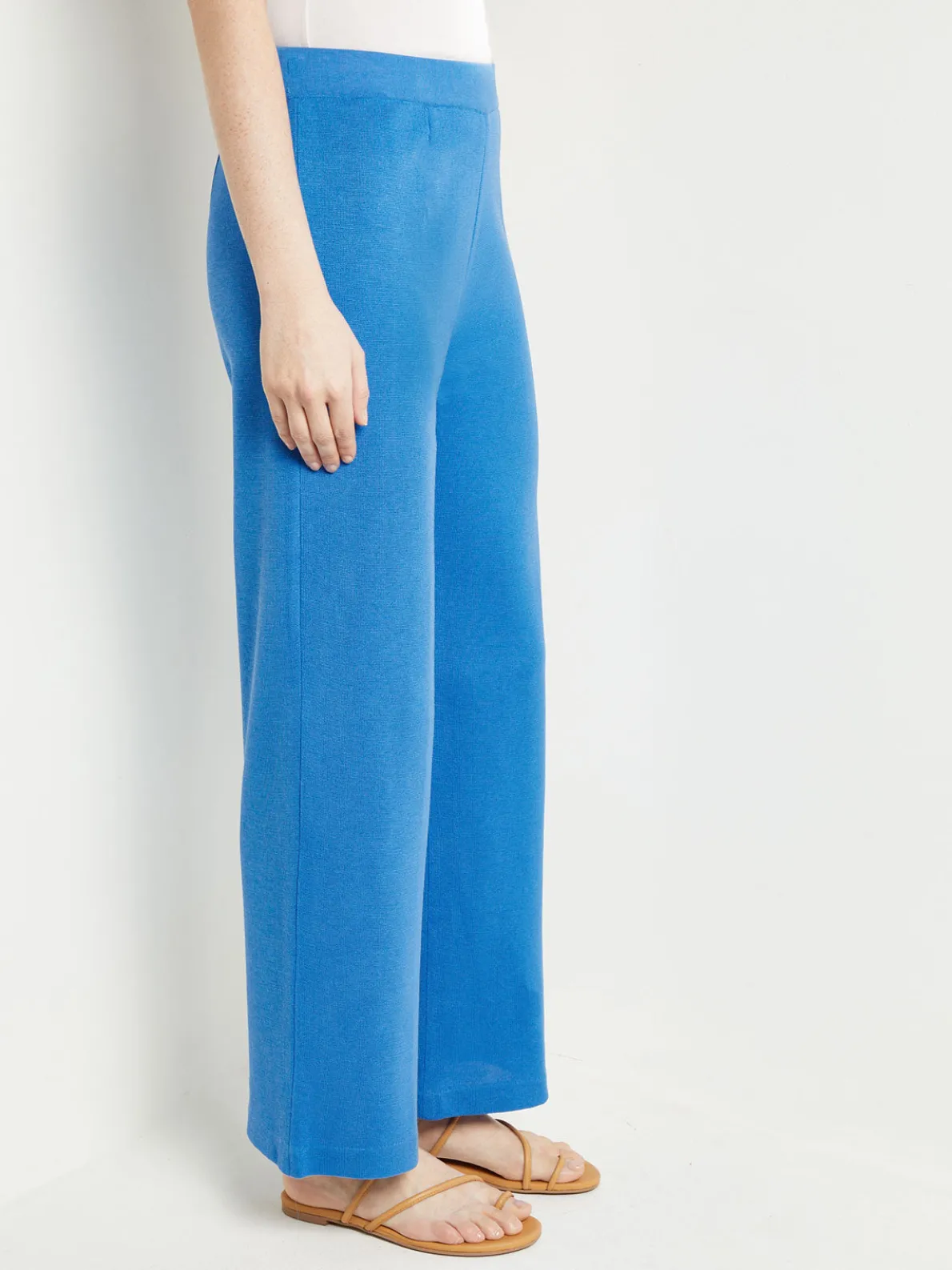 Pull-On Straight Leg Pants - Knit