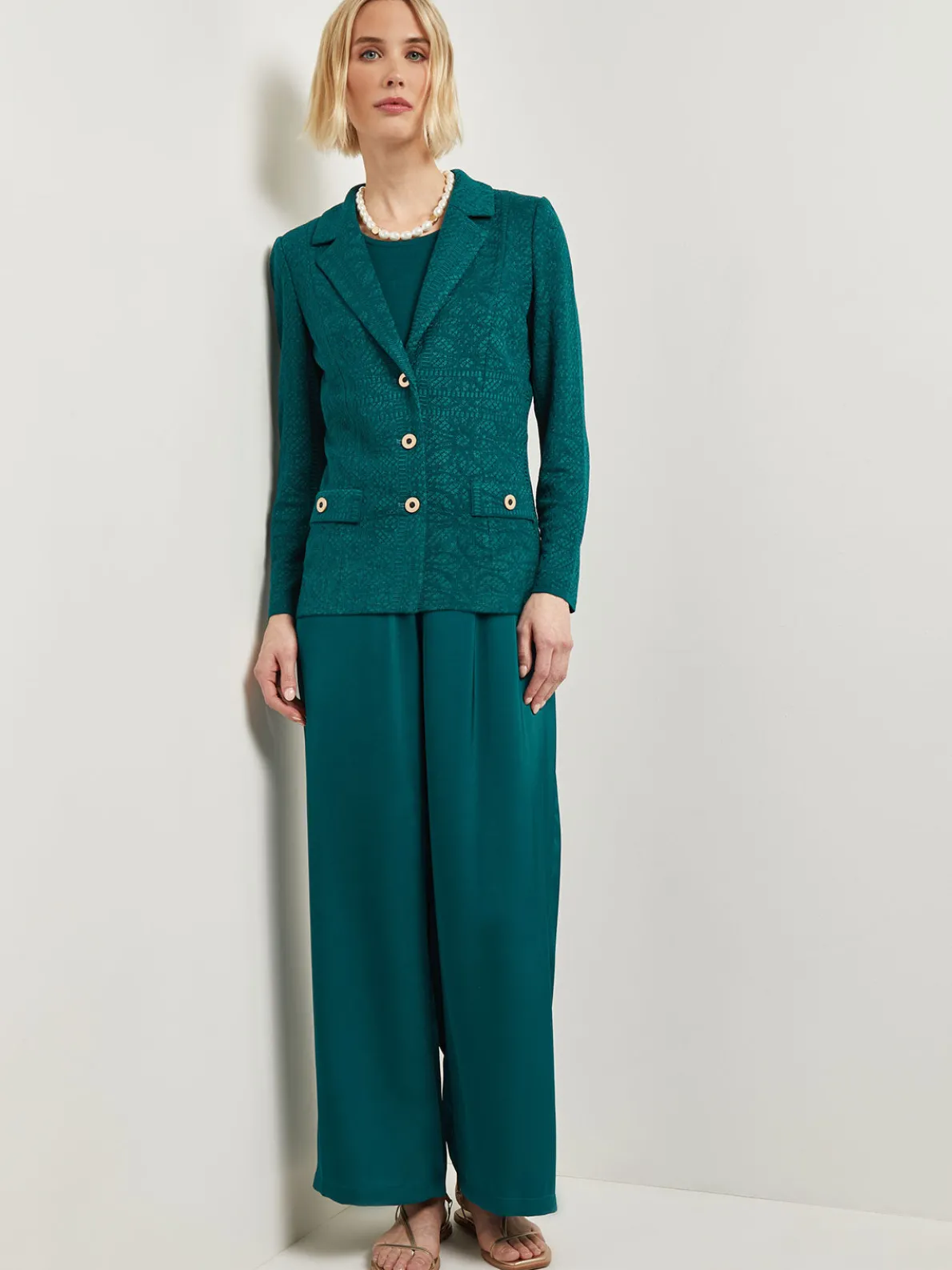 Pull-On Woven Wide Leg Pants