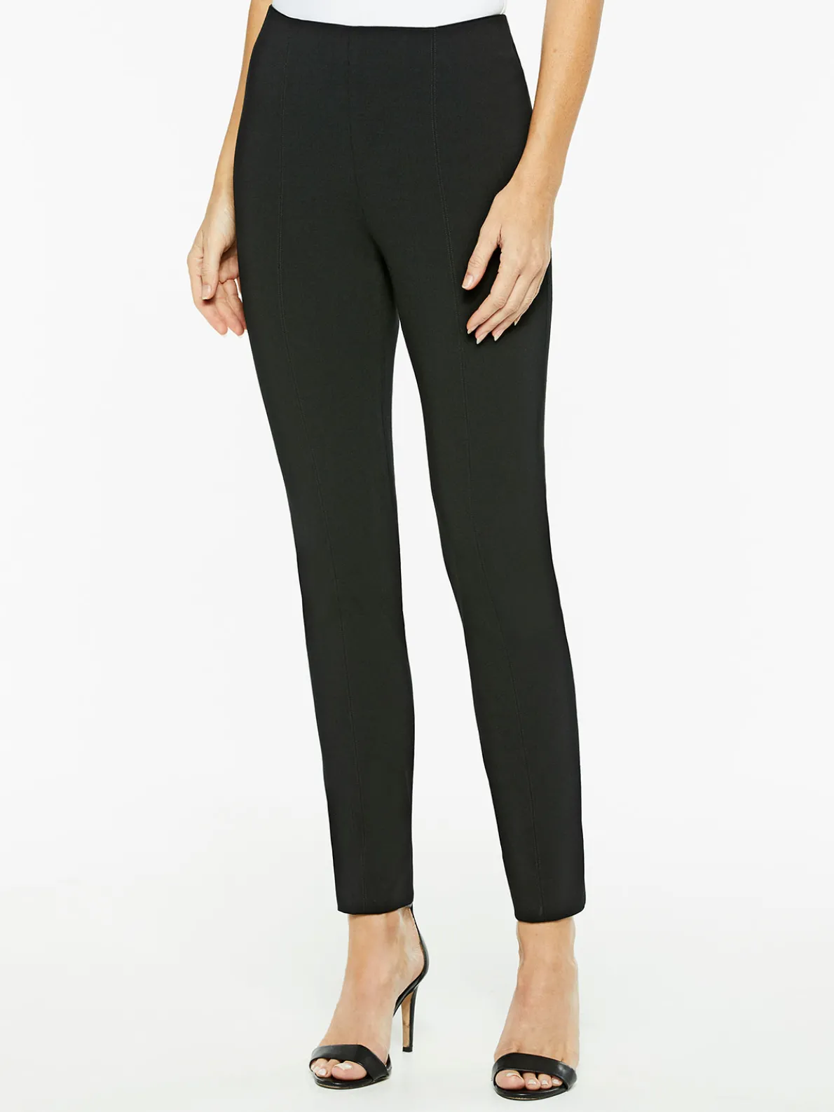Seasonless Ponte Pull-on Pant in Black