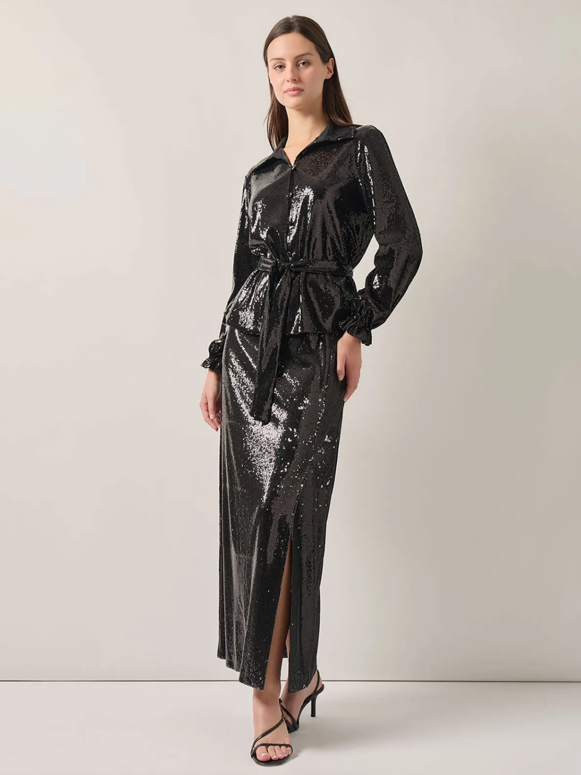 Sequin Novelty Woven Blouse