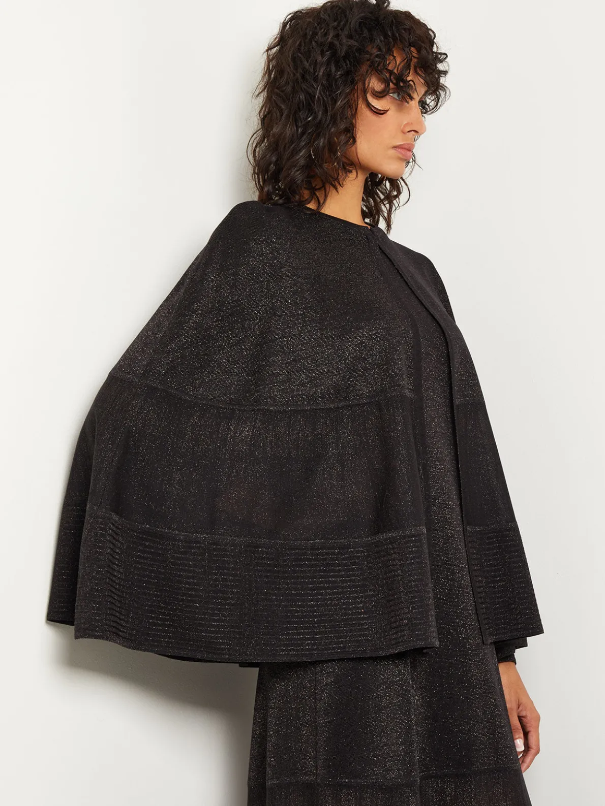 Shimmer Knit Cape