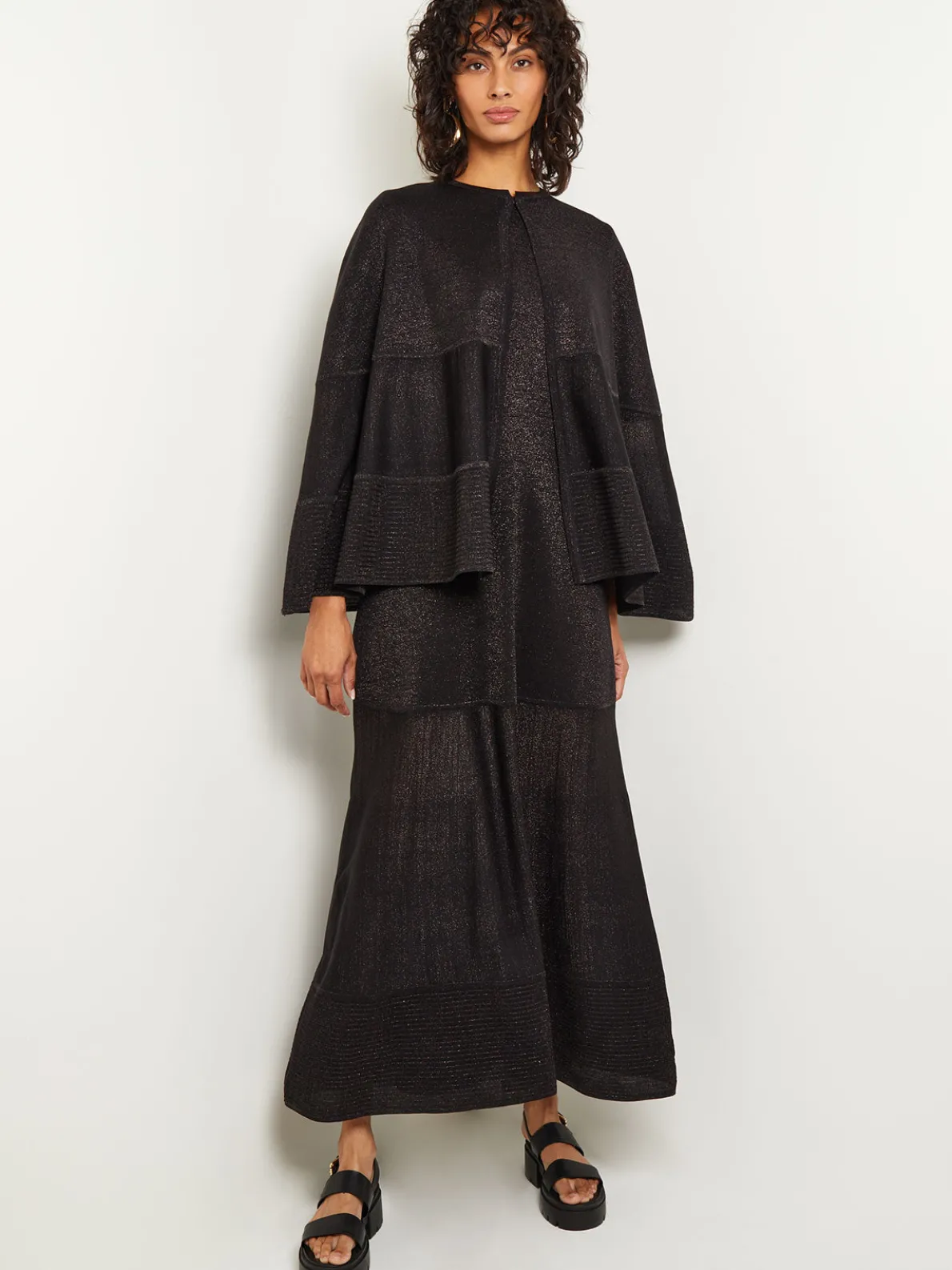 Shimmer Knit Cape