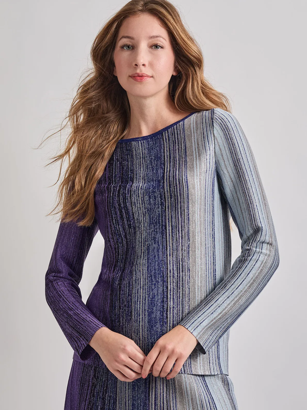 Shimmer Lurex Knit Tunic