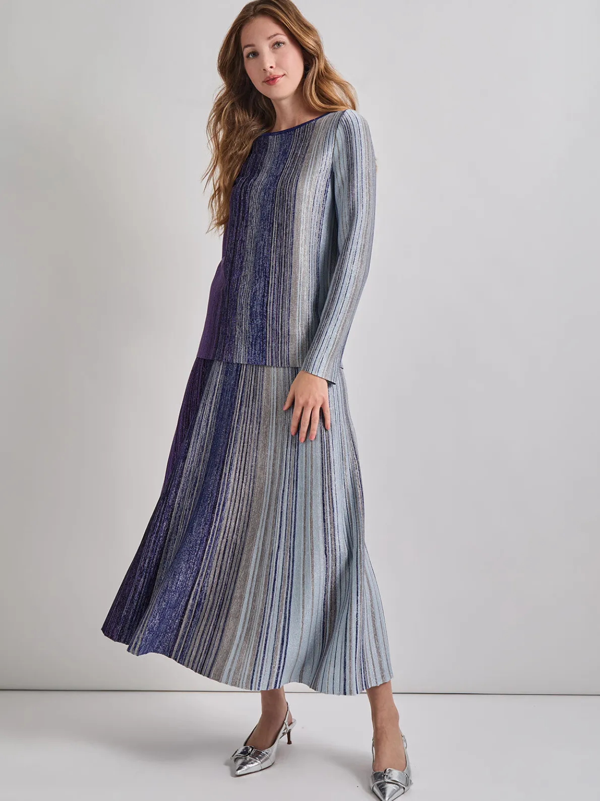 Shimmer Lurex Knit Tunic