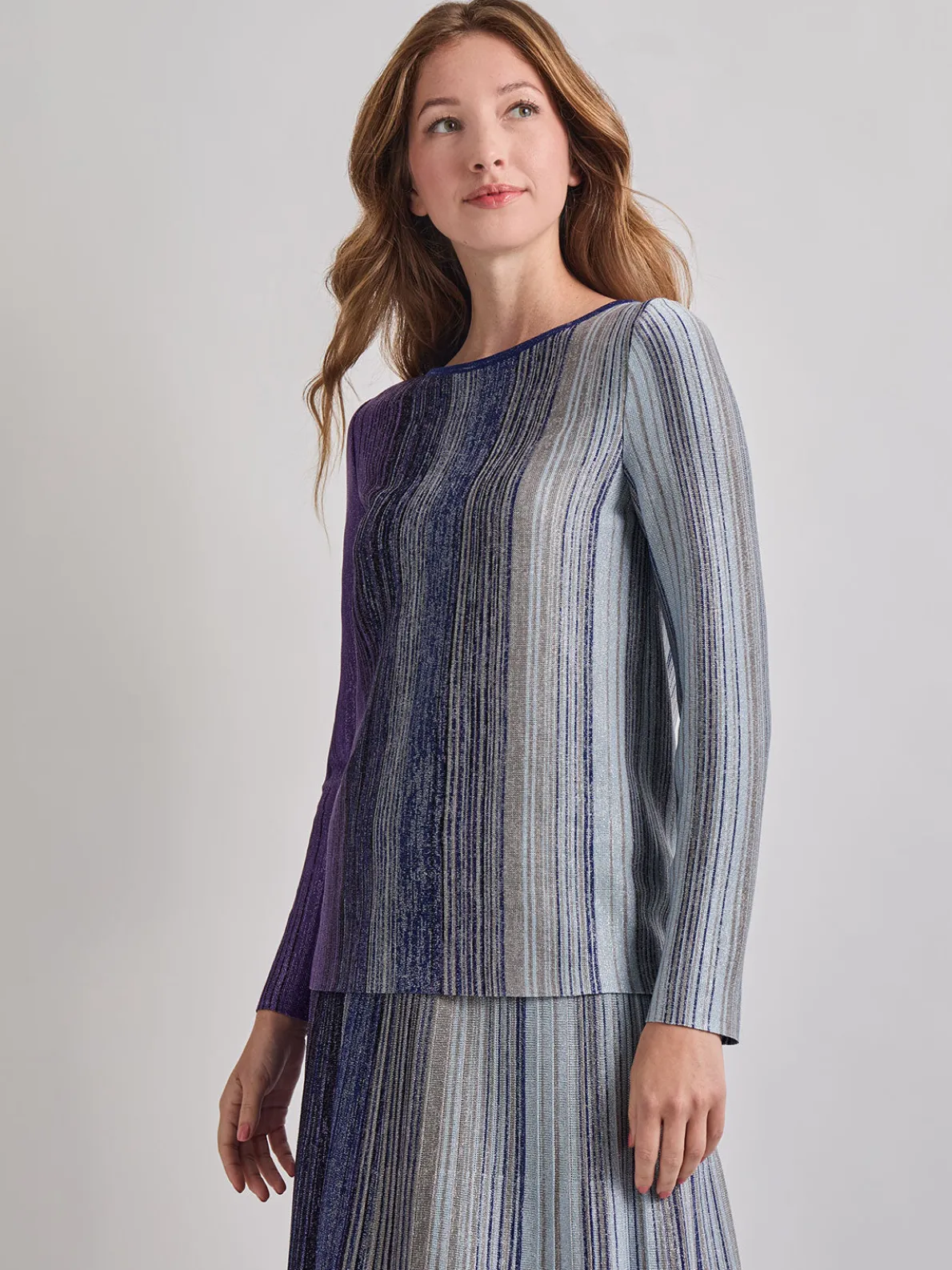 Shimmer Lurex Knit Tunic