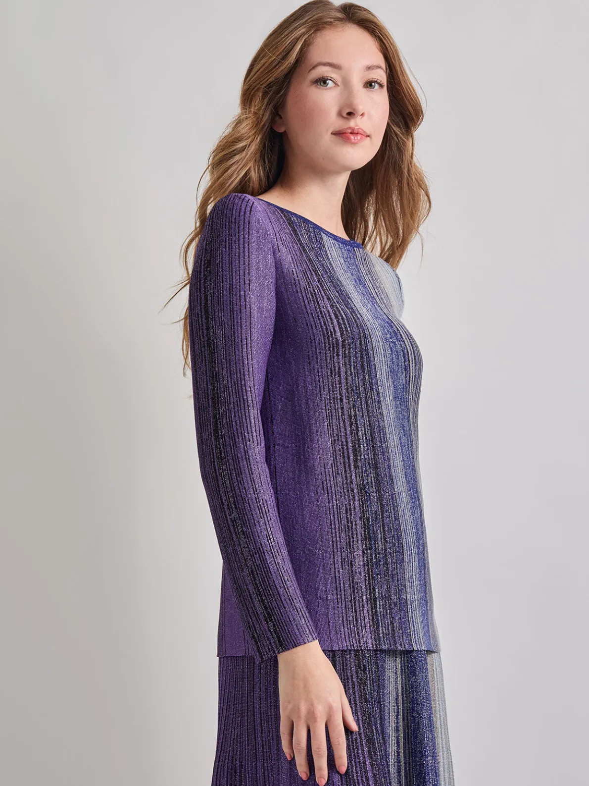 Shimmer Lurex Knit Tunic