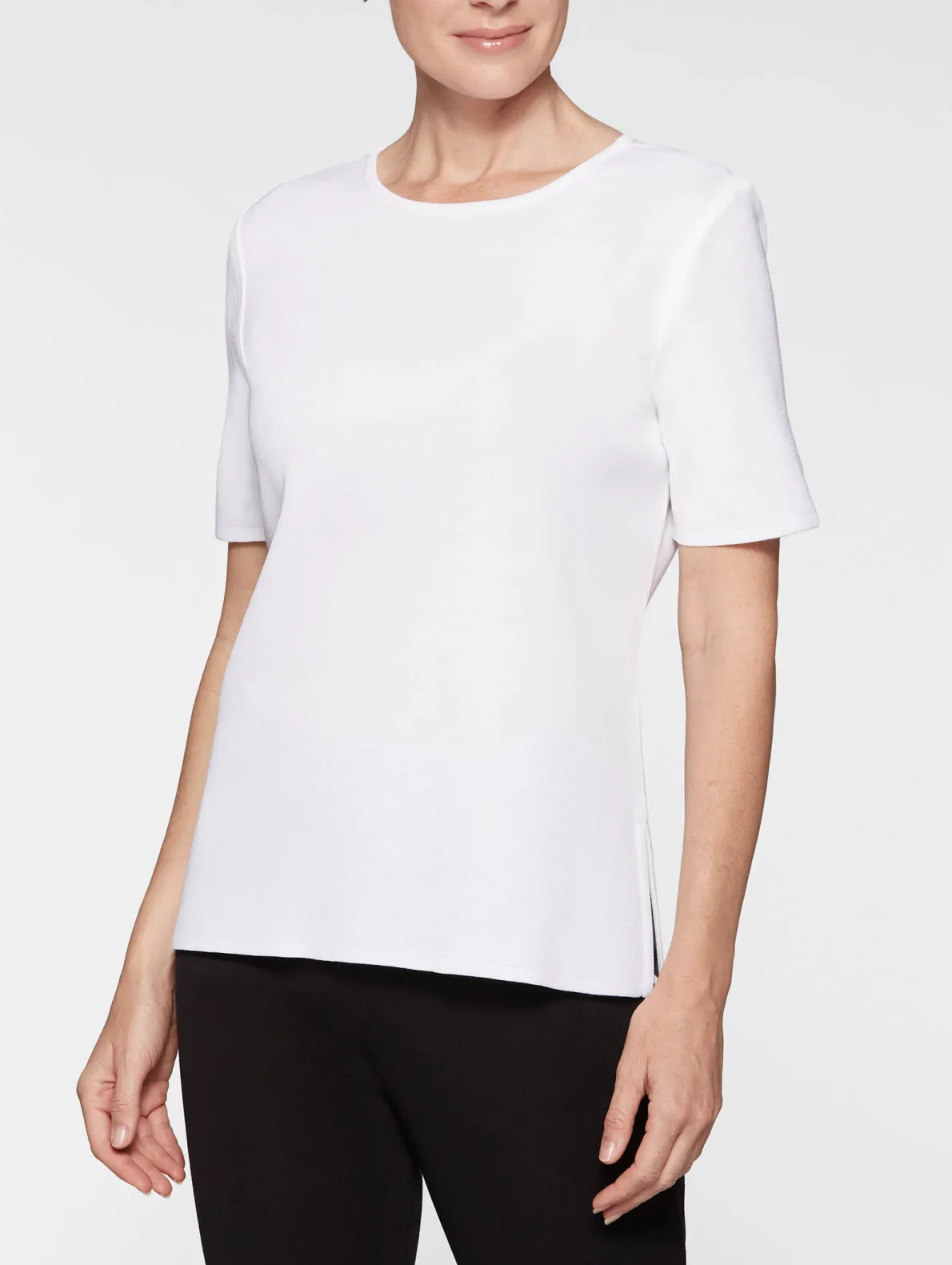 Short Sleeve Knit Tunic