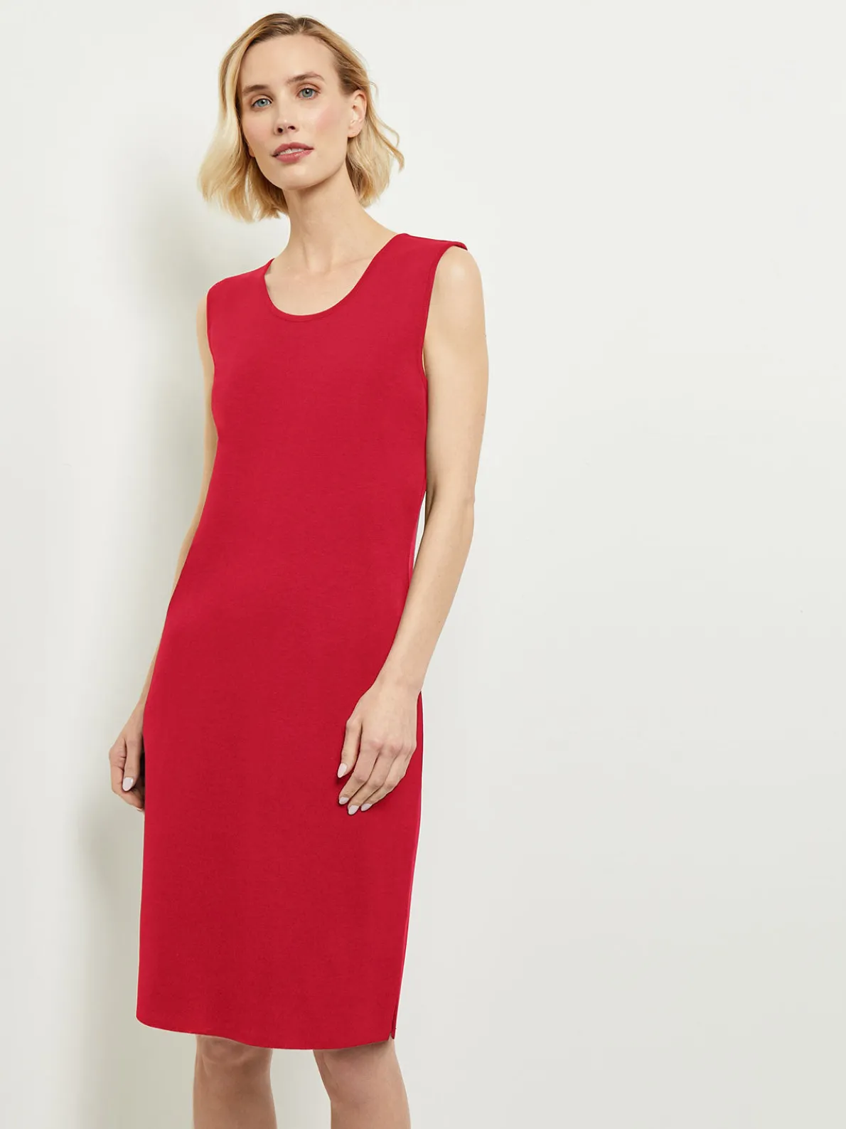 Sleeveless Sheath Knit Dress