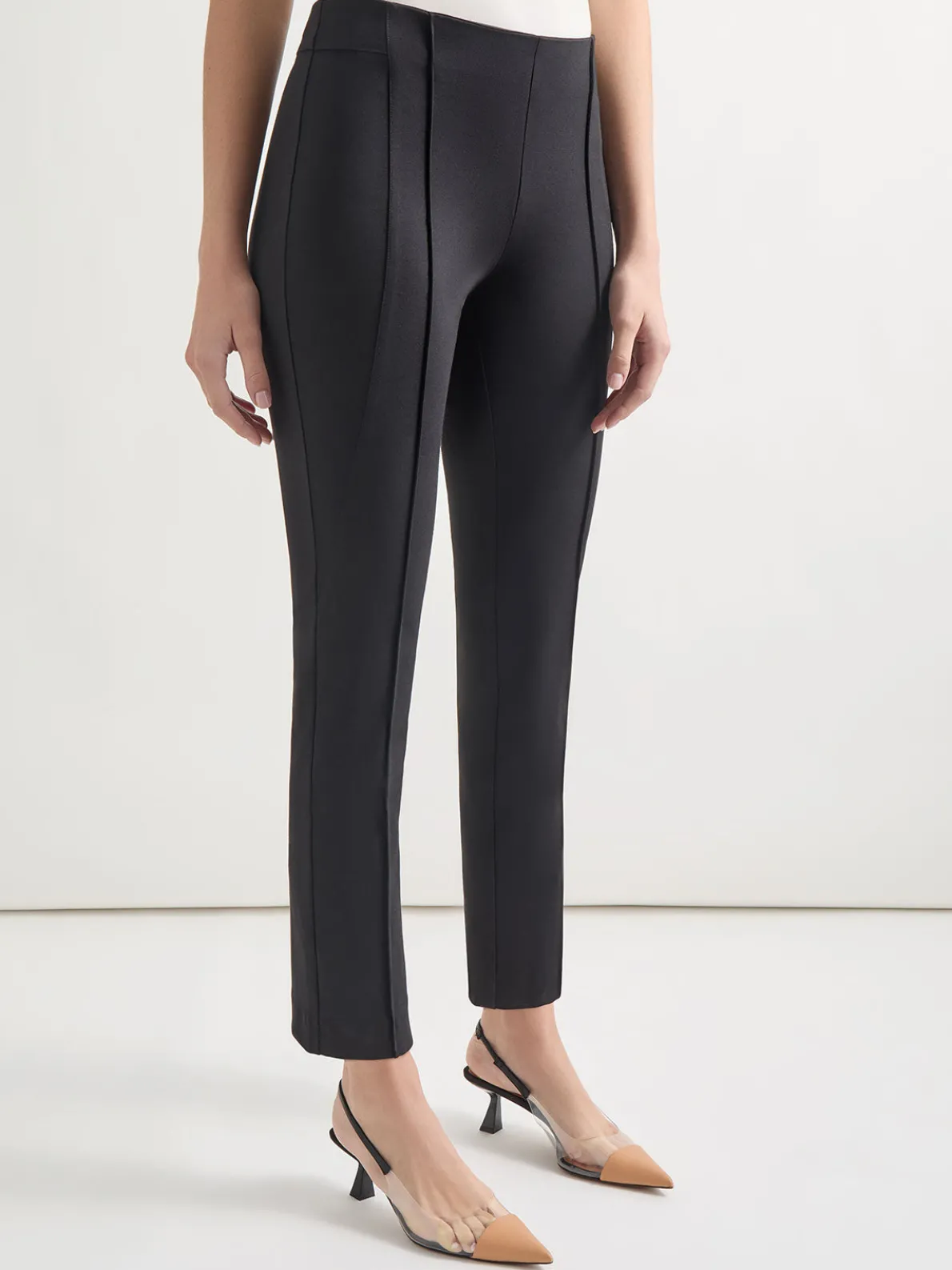 Slim-Fit Ankle-length Ponte Pant
