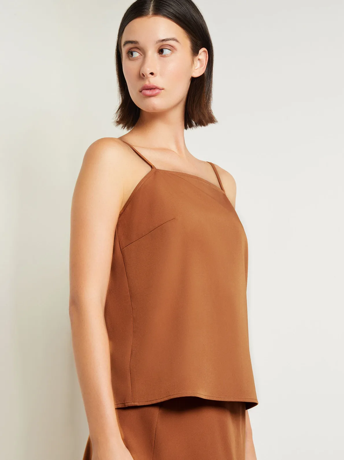 Square Neck Cami - Woven Twill