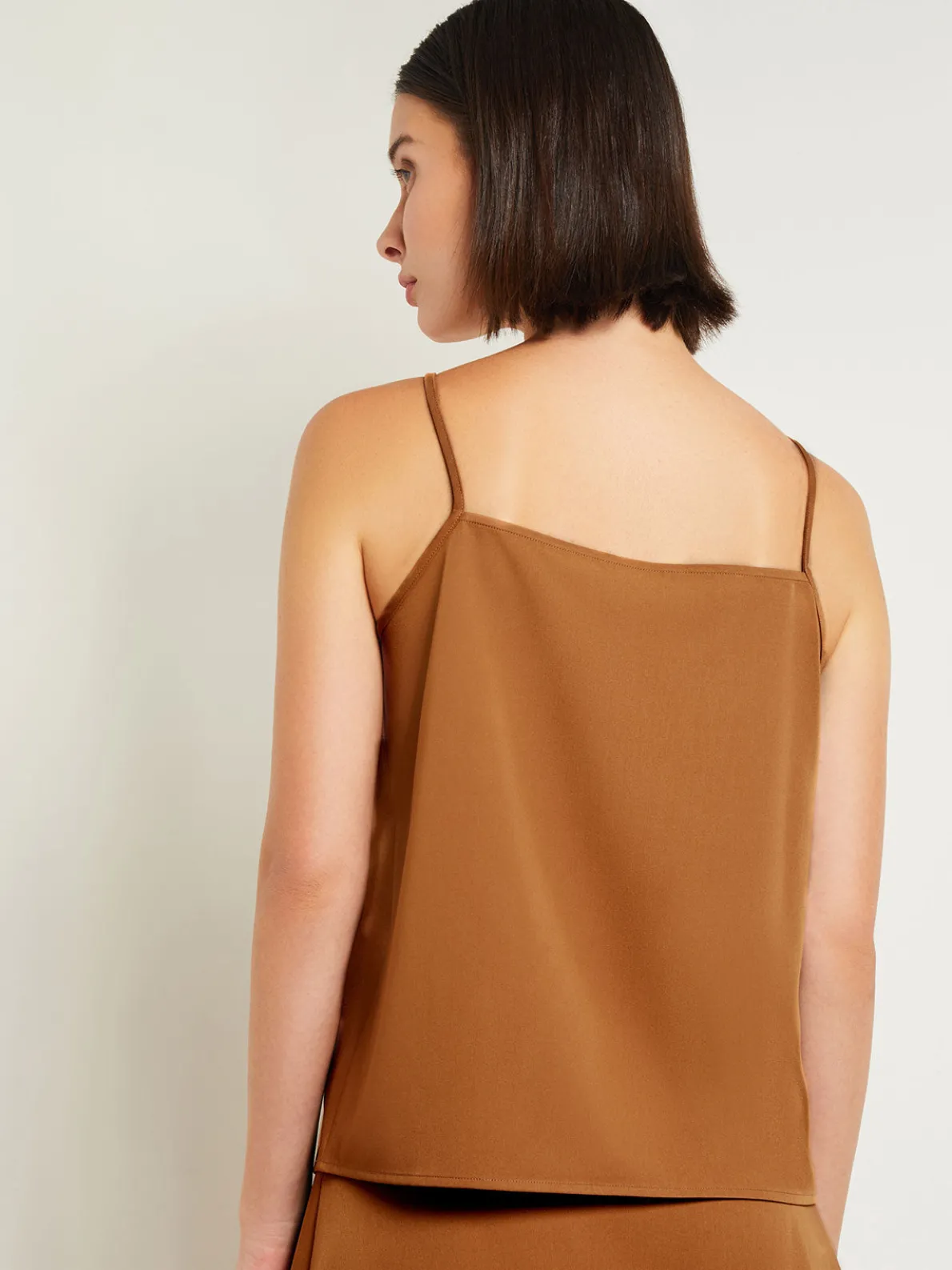 Square Neck Cami - Woven Twill