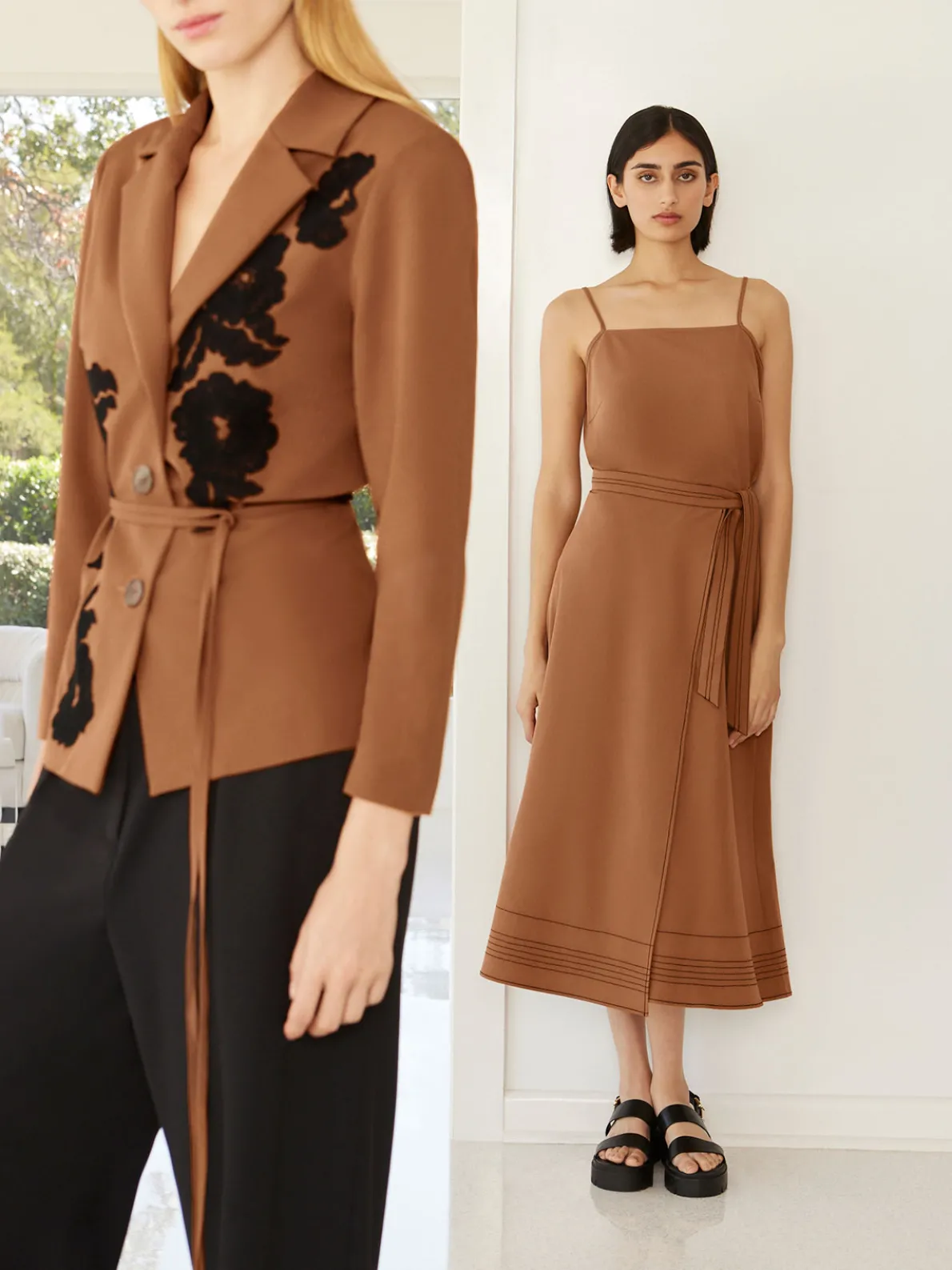 Square Neck Cami - Woven Twill