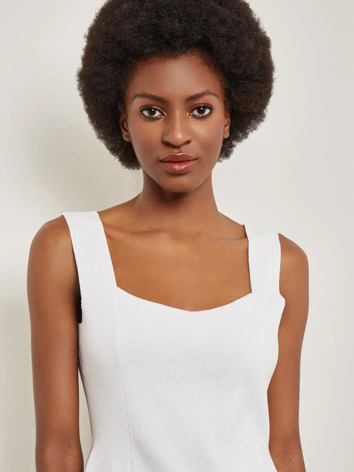 Square Neck Knit Tank