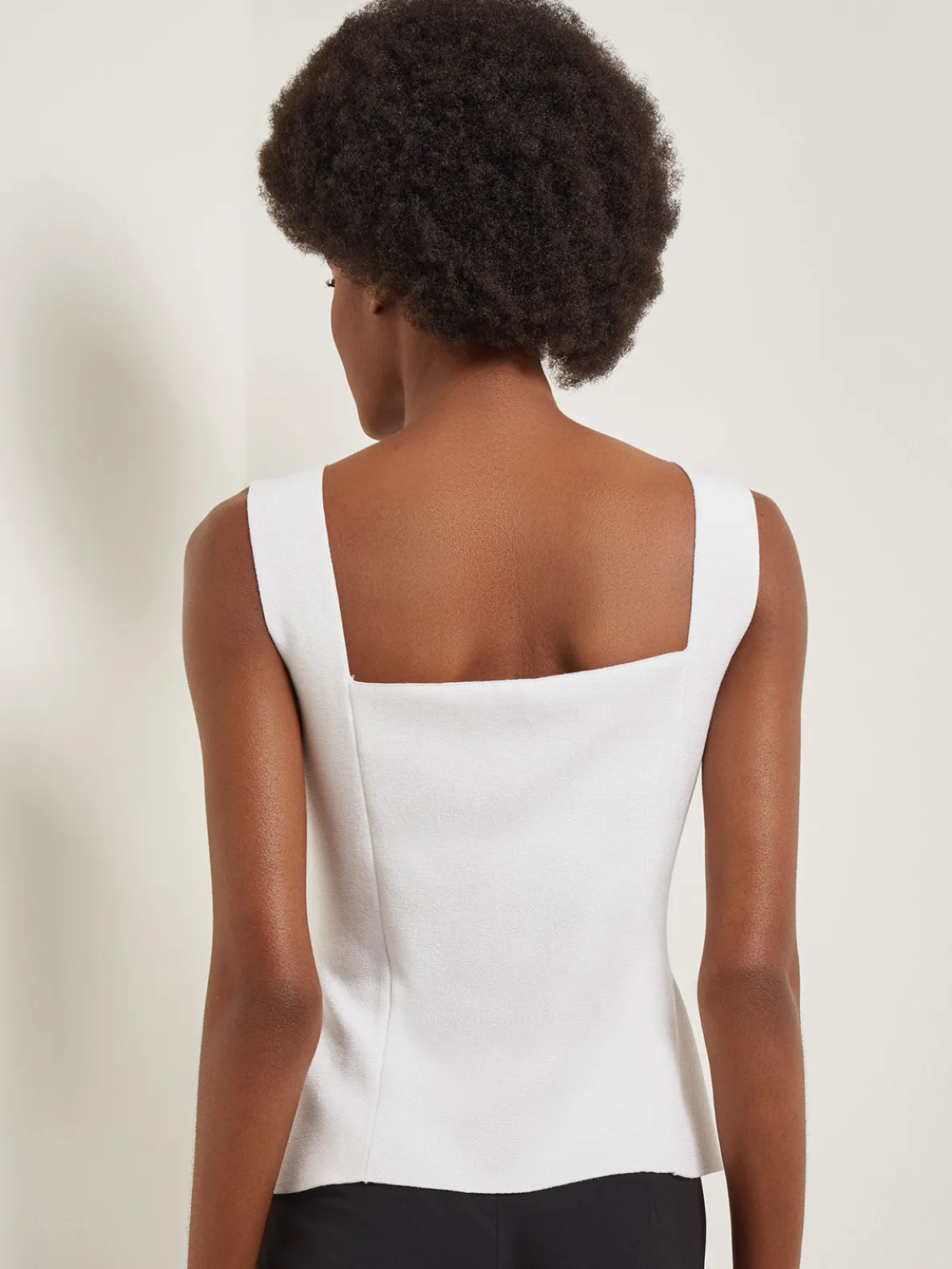 Square Neck Knit Tank