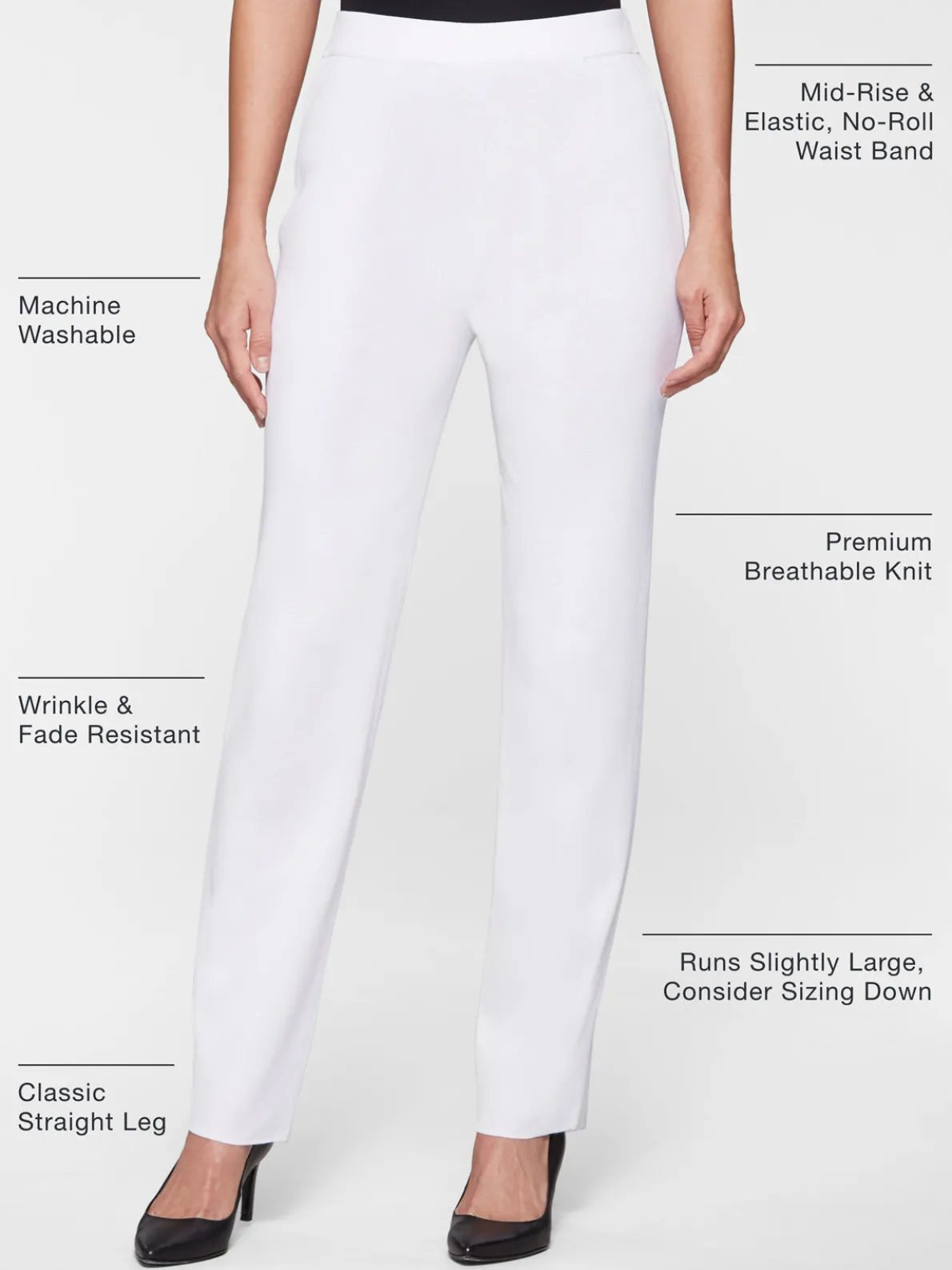 Straight Leg Knit Pant