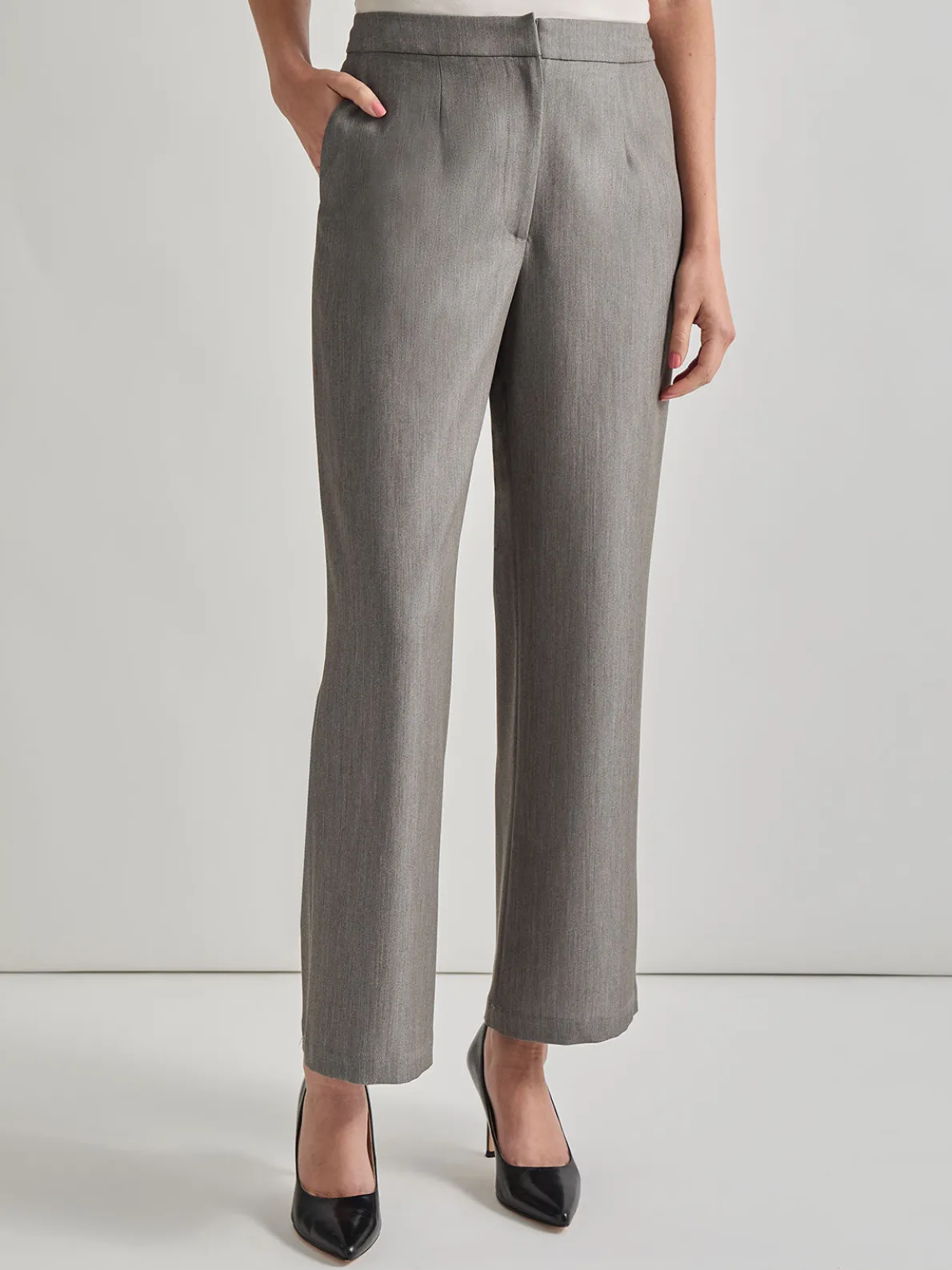 Stretch Woven Wide Leg Pant