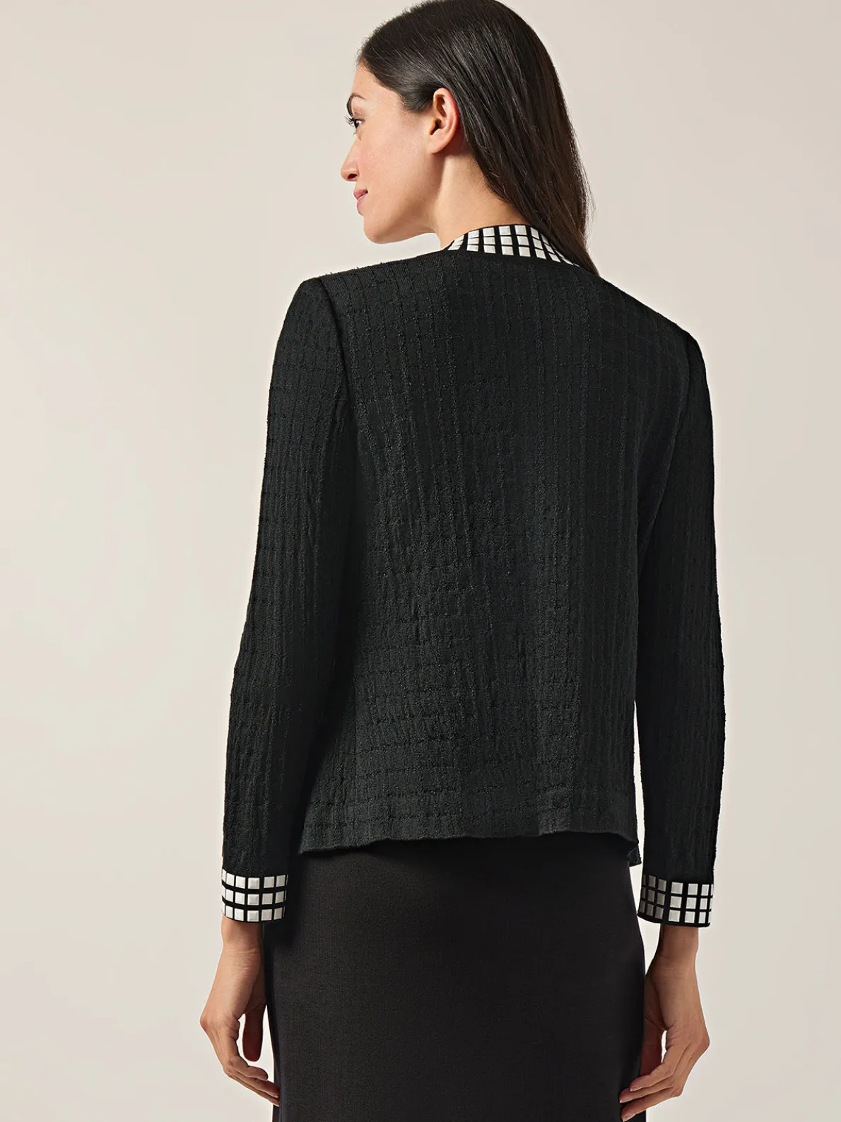 Studded Open Neck Jacket