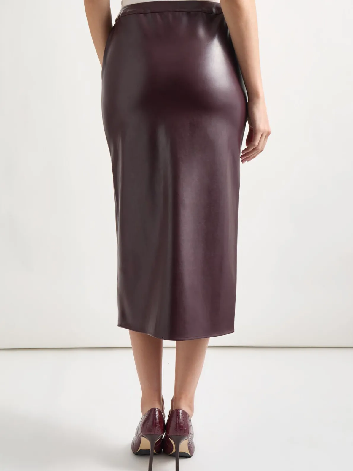 Vegan Leather Pencil Skirt