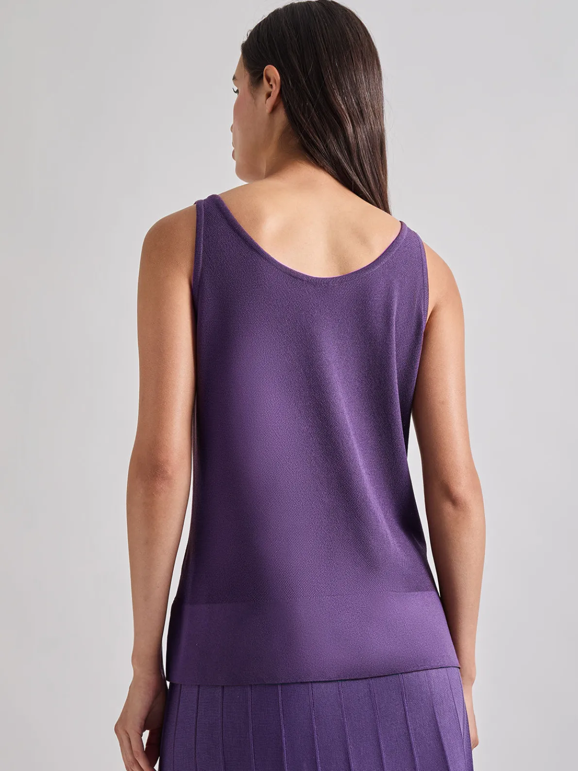 V-Neck Soft Knit Tank Top