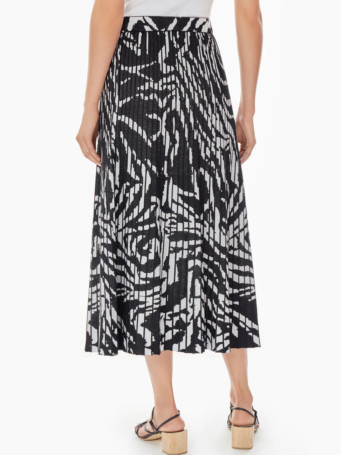 Zebra Swirl Soft Knit Skirt